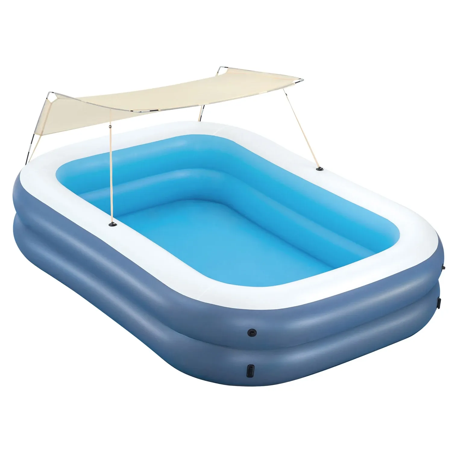 Pripučiamas šeimos baseinas su stogu 254 x 174 x 140 cm Bestway 54449 - nuotrauka 1