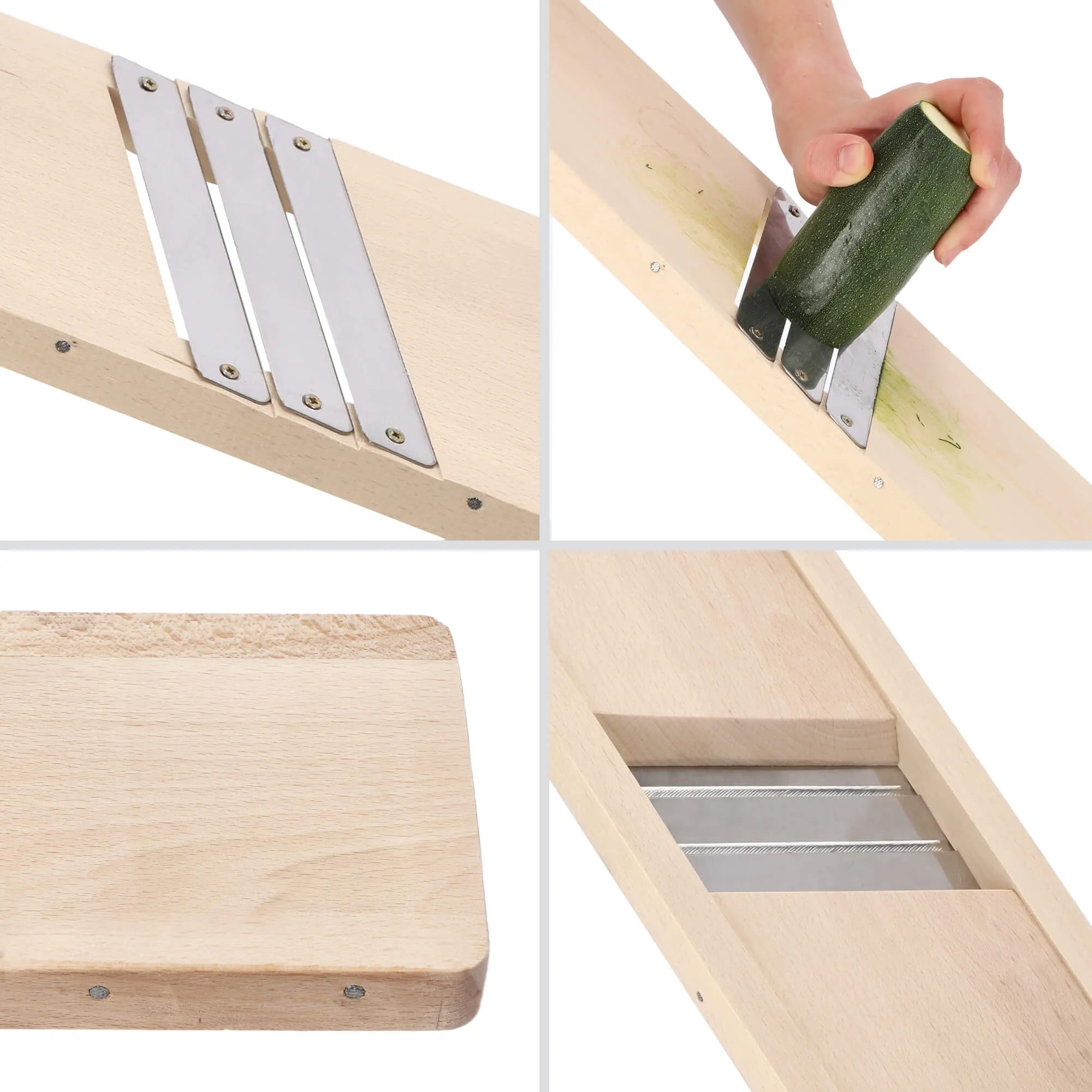 Cavalle medinis daržovių smulkintuvas, 3 ašmenys