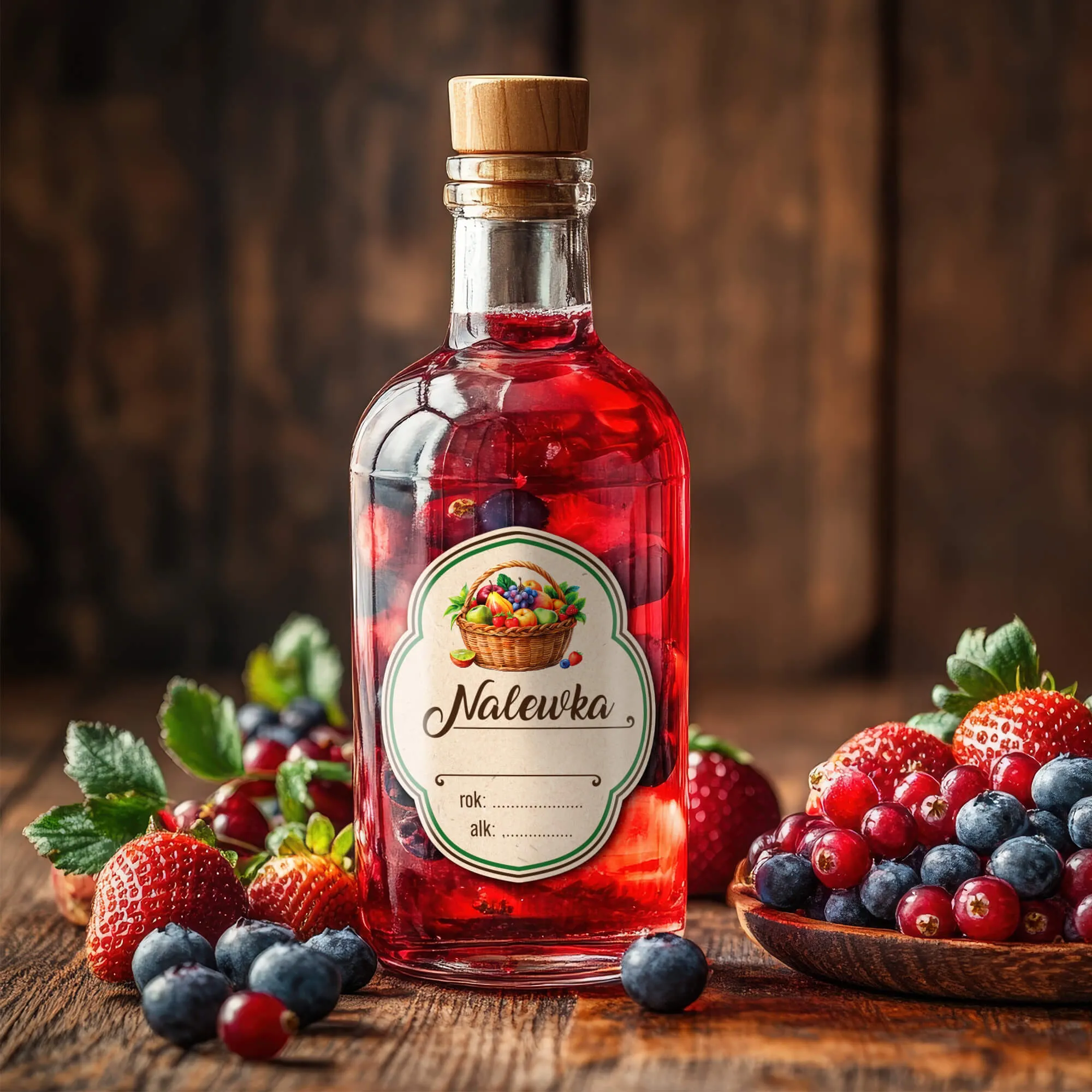 Serre „Aviečių likerio“ butelių etiketės, 10 vnt.