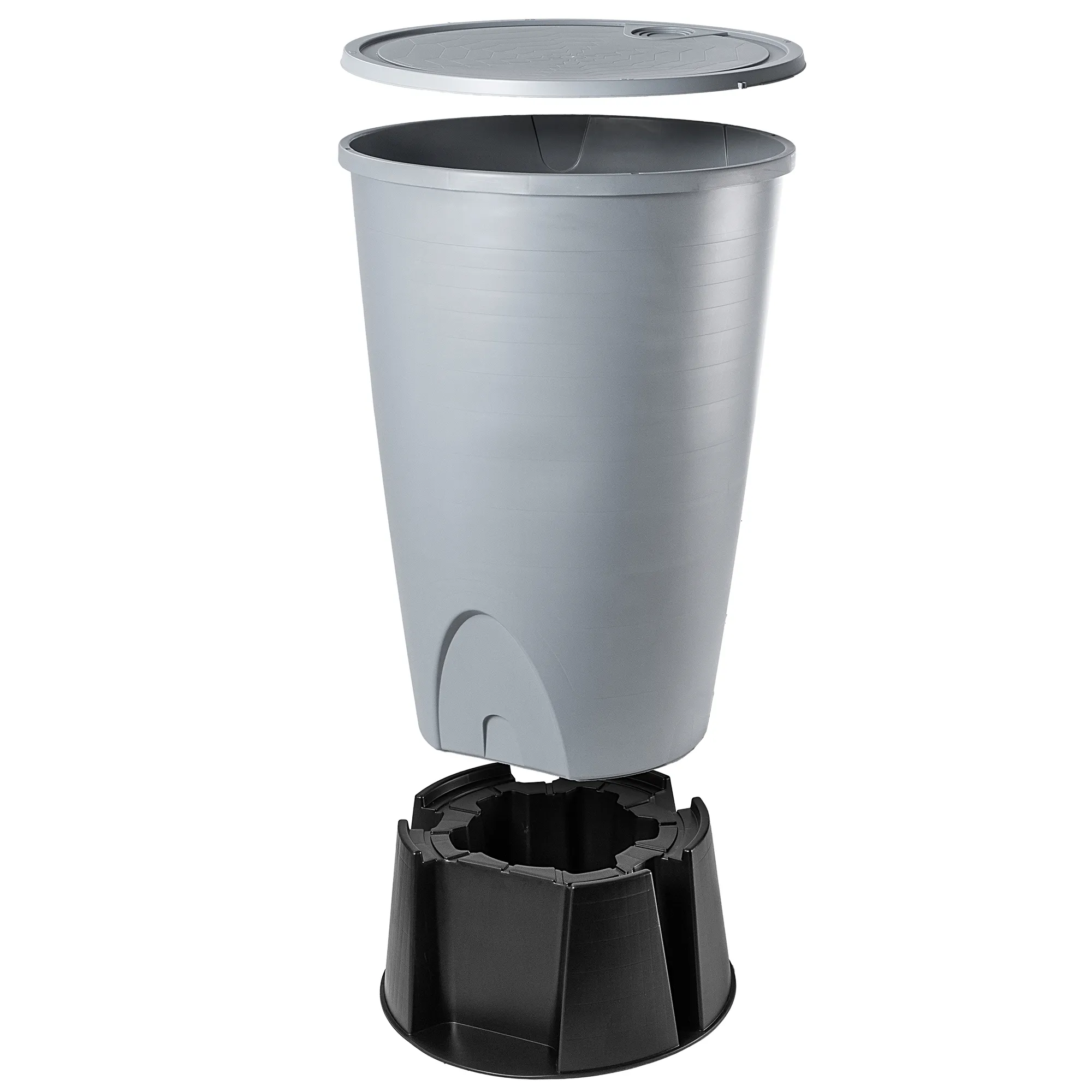 Molar 260L lietaus vandens bakas su prijungimo komplektu, pilkas