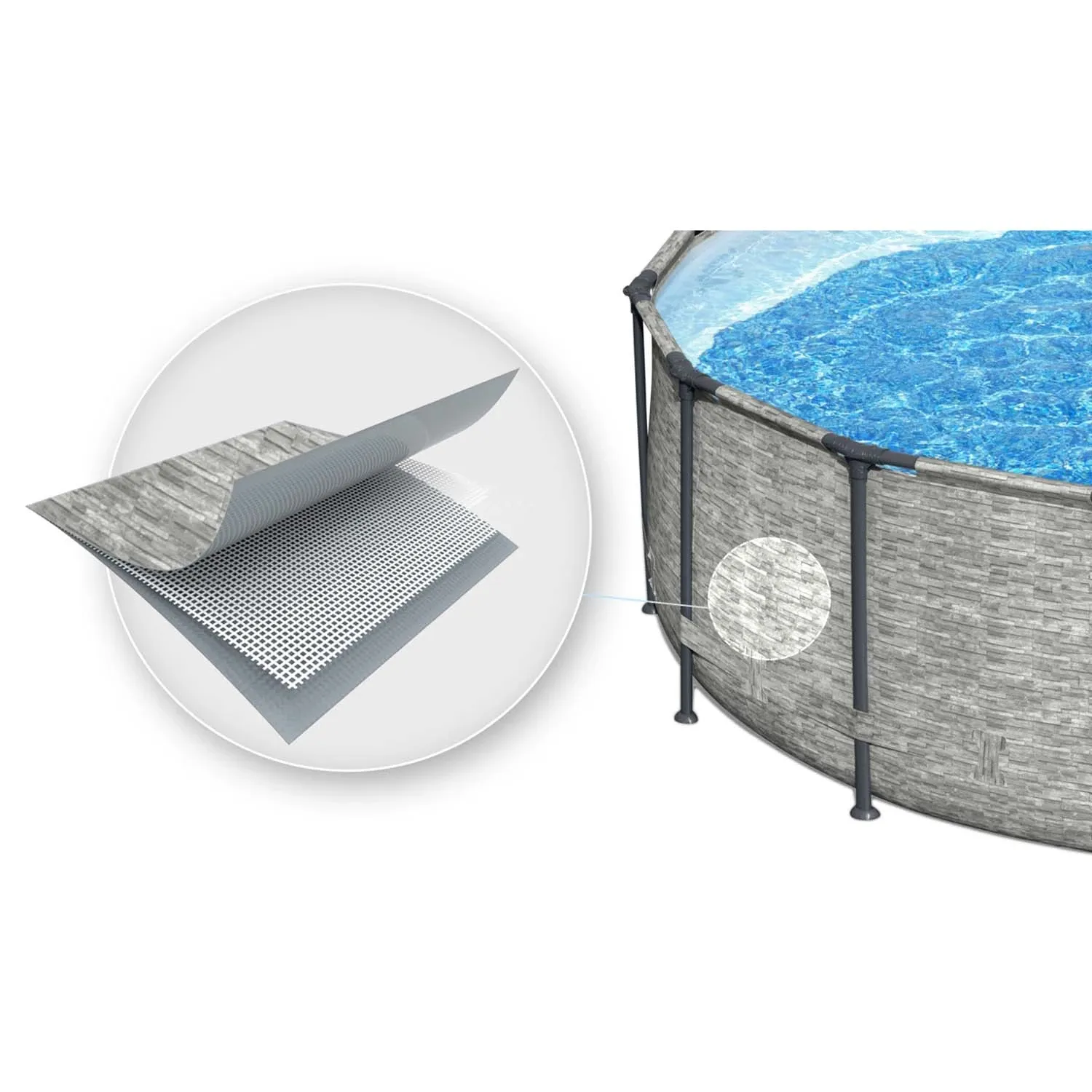 Karkasinis sodo baseinas 549 x 122 cm, 11 viename, „Bestway 5618Y“ - nuotrauka 1