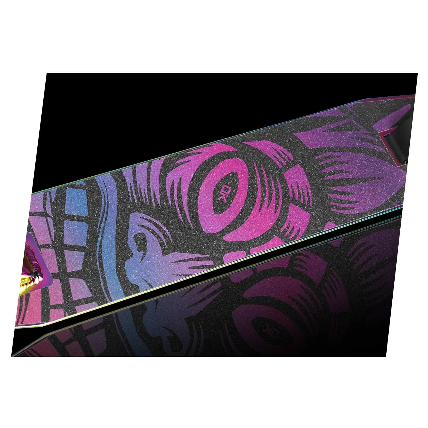 SOKE EVO gatvės juodas neochrominis triukų paspirtukas - nuotrauka 1