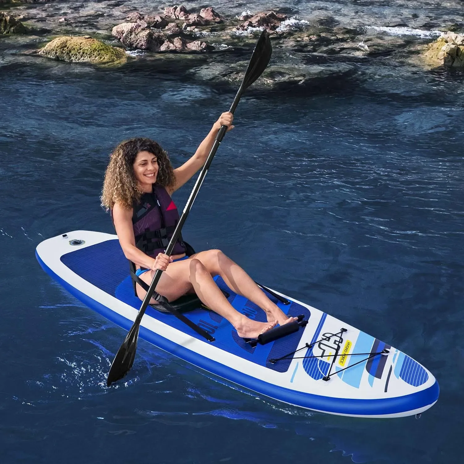 Irklentė 2in1 Oceana Convertible 305 x 84 x 12 cm Bestway 65350 - nuotrauka 1