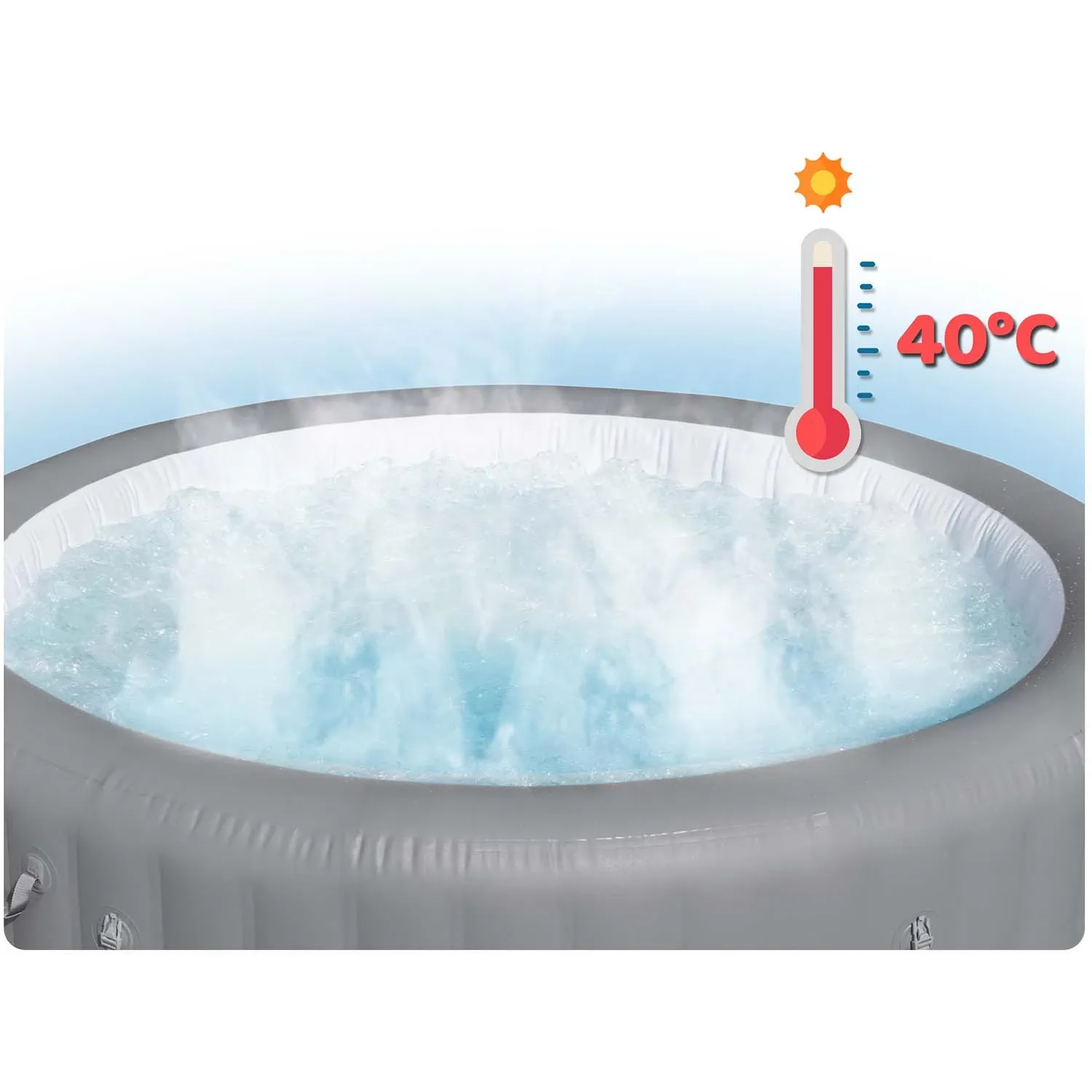 Pripučiama SPA vonia „Lay-Z Grenada“, skirta 8 žmonėms, „Bestway“, 60135 - nuotrauka 1