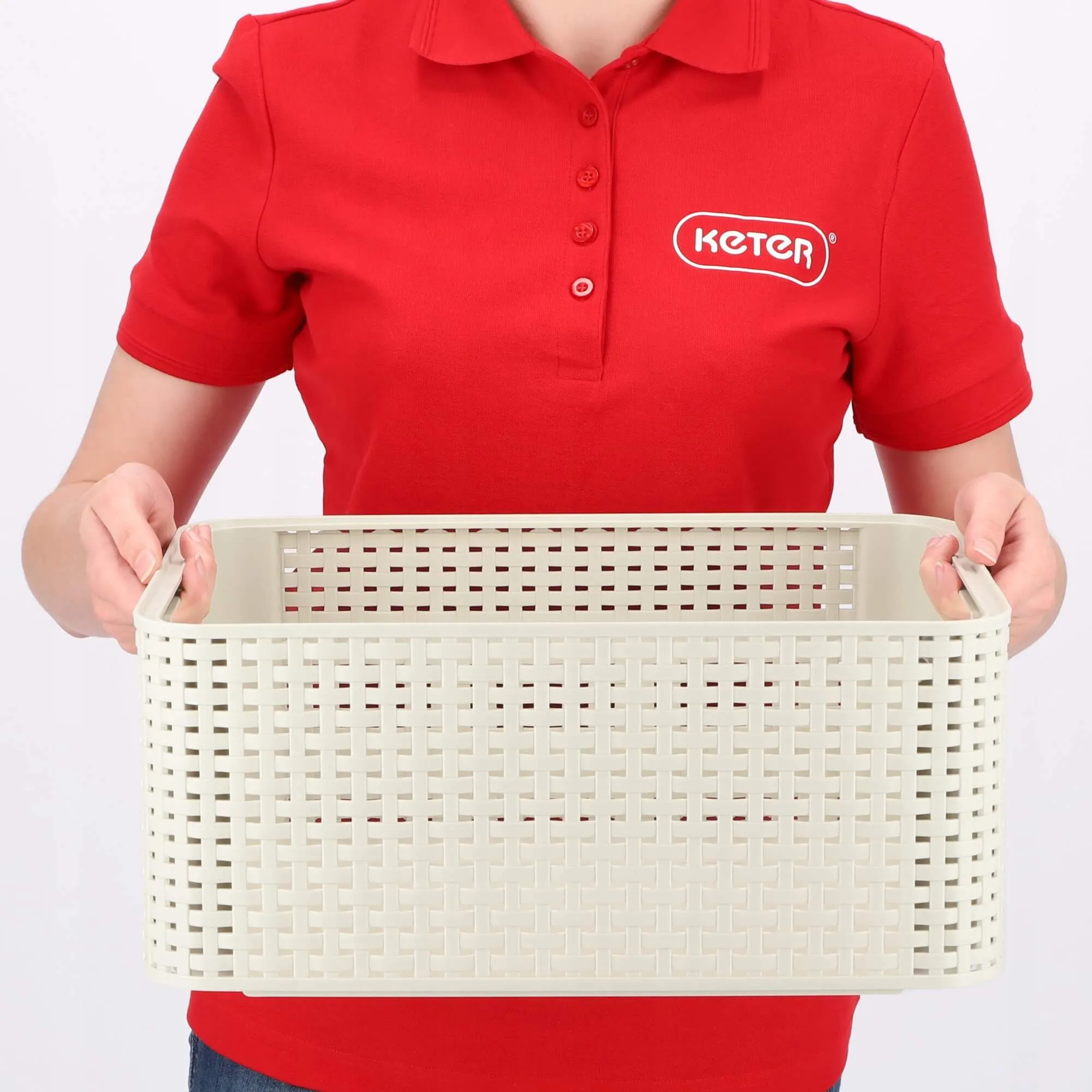 „Curver Style“ 18 l talpos laikymo konteineris, kreminės spalvos