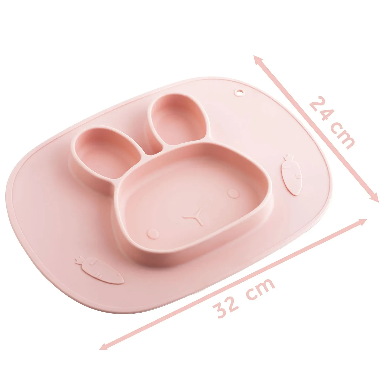 „Ricokids“ triušio silikoninė maitinimo lėkštė vaikams - nuotrauka 1