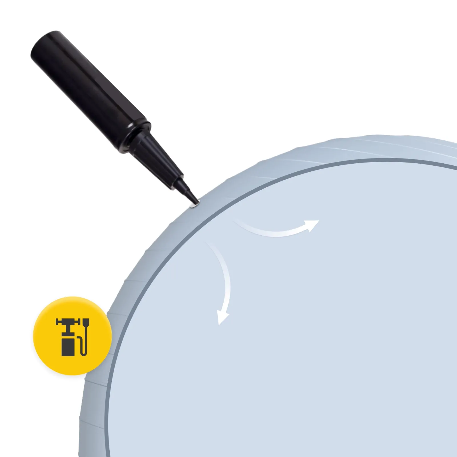 Pripučiamas gimnastikos kamuolys