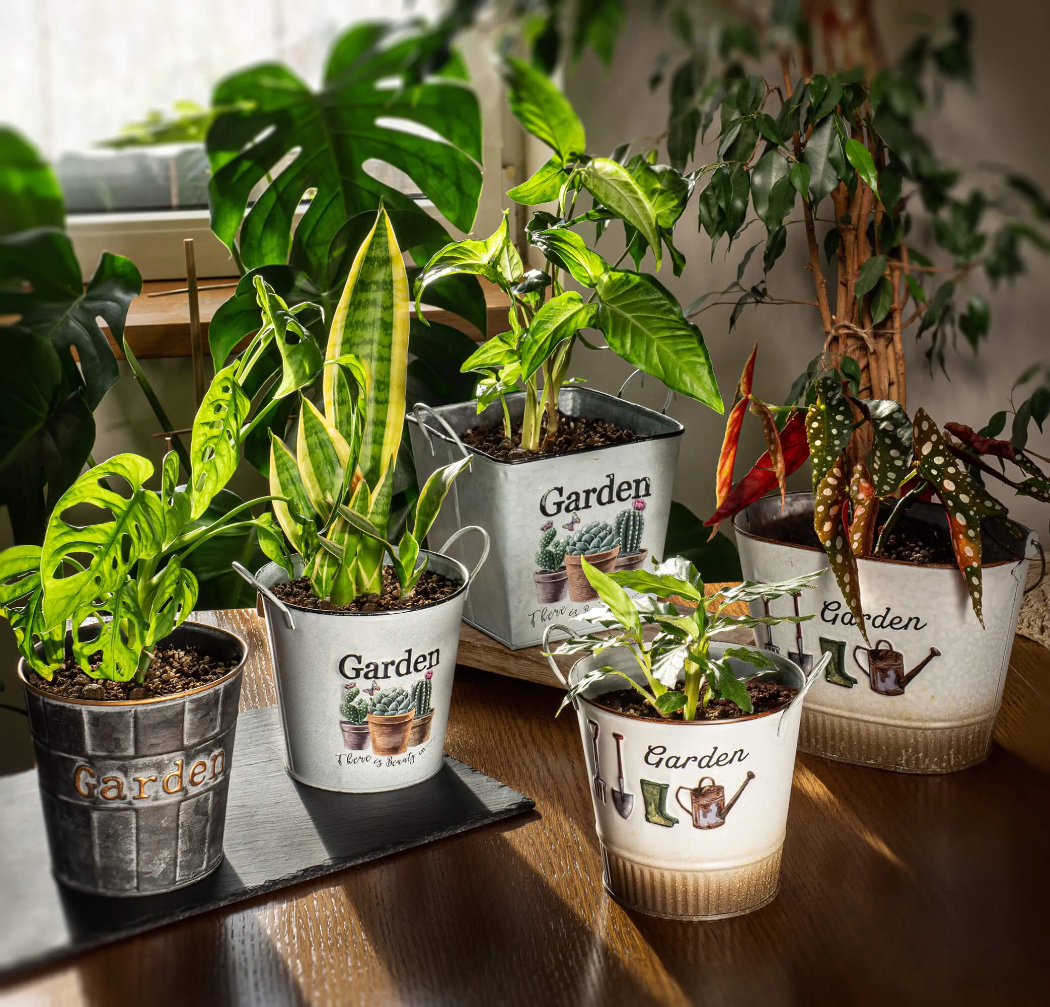 Stanti apvalus gėlių vazonas 12 cm