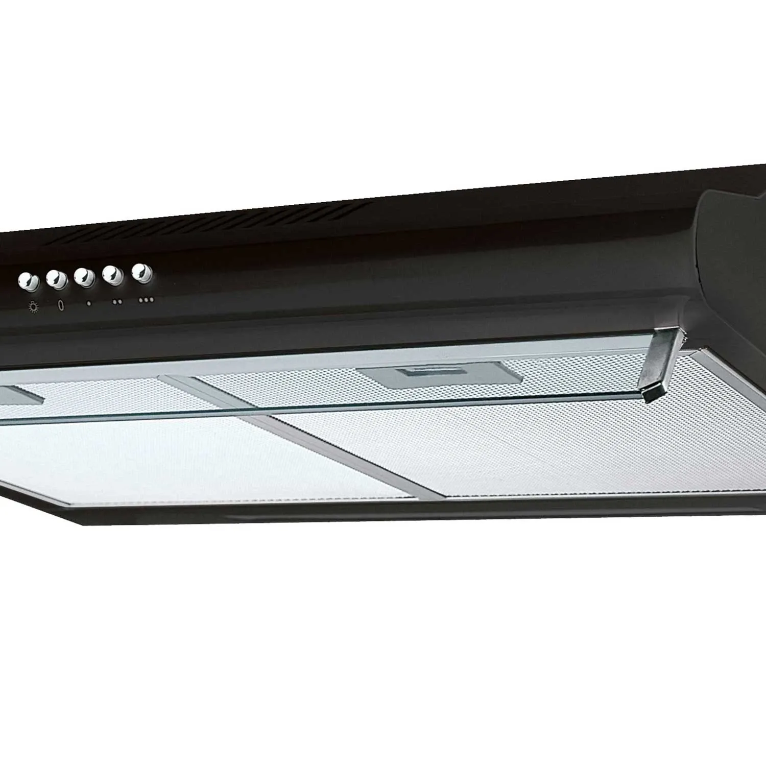 Po spintele montuojamas virtuvės gartraukis – 60 cm absorbcinis Berdsen BE-10-A juodas - nuotrauka 1