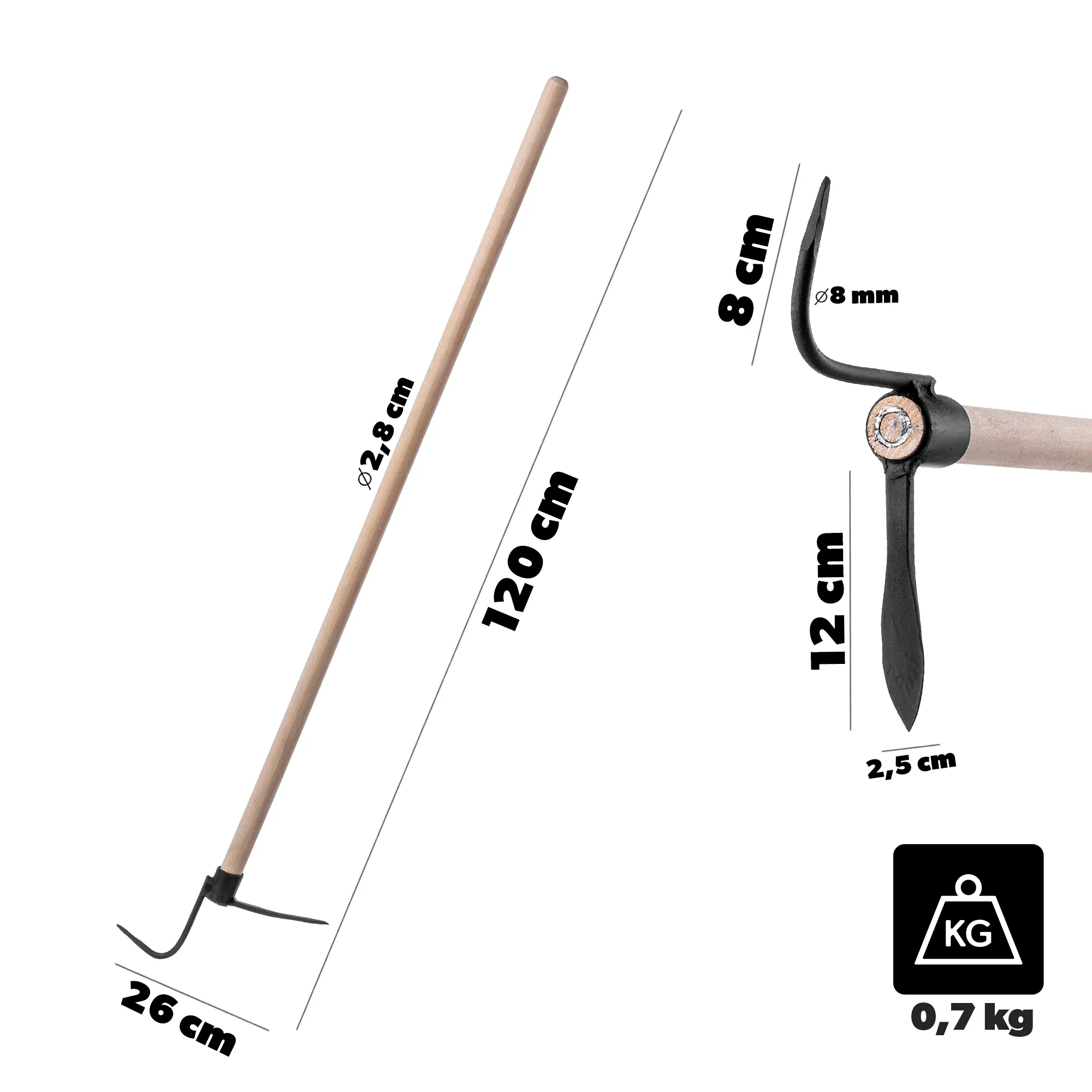 Trinkelių valymo priemonė 14x26cm su rankena