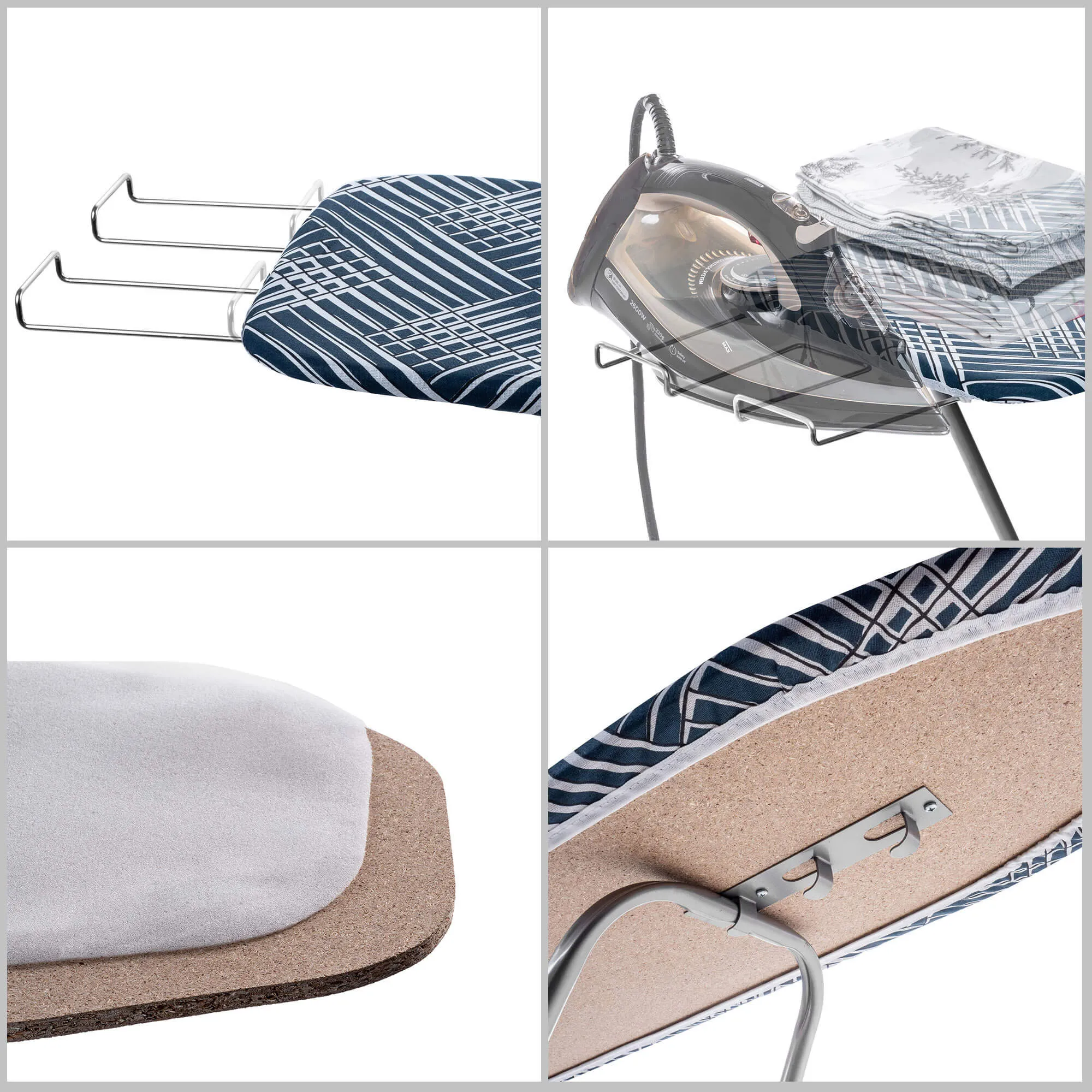 Habo lyginimo lenta 104 x 30 cm, tamsiai mėlyna su rankena