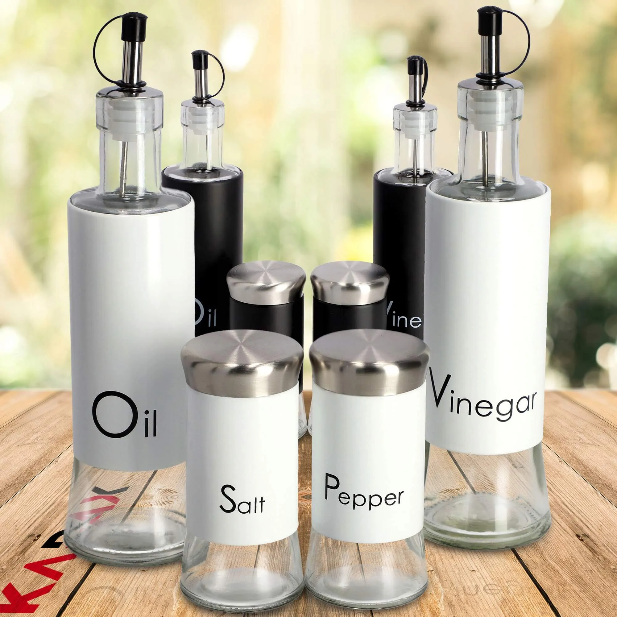 Druskos ir pipirų prieskoniai, balti, 150 ml, 2 vnt.