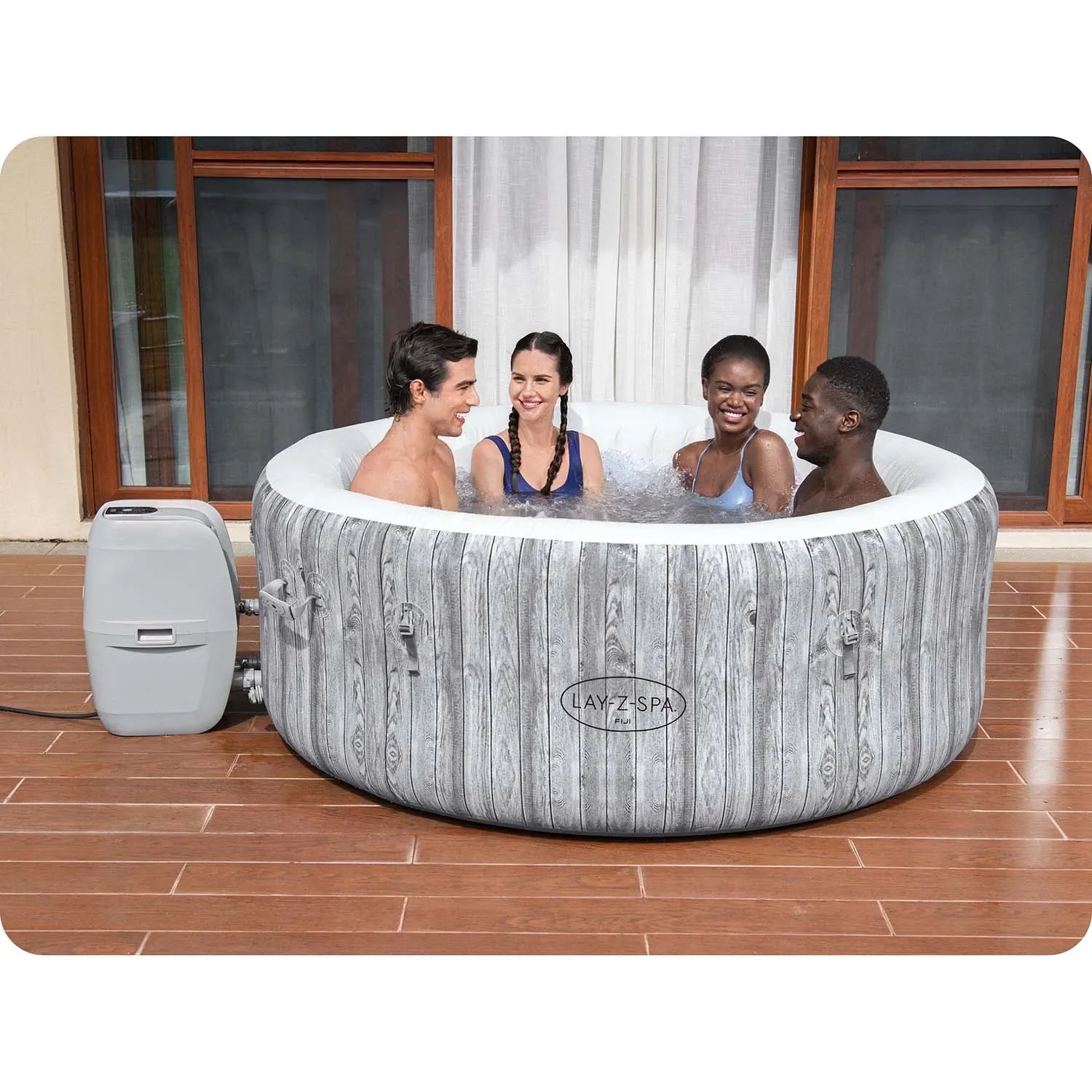 Pripučiama SPA vonia „Lay-Z Fiji“, skirta 4 asmenims, „Bestway“, 60085 - nuotrauka 1
