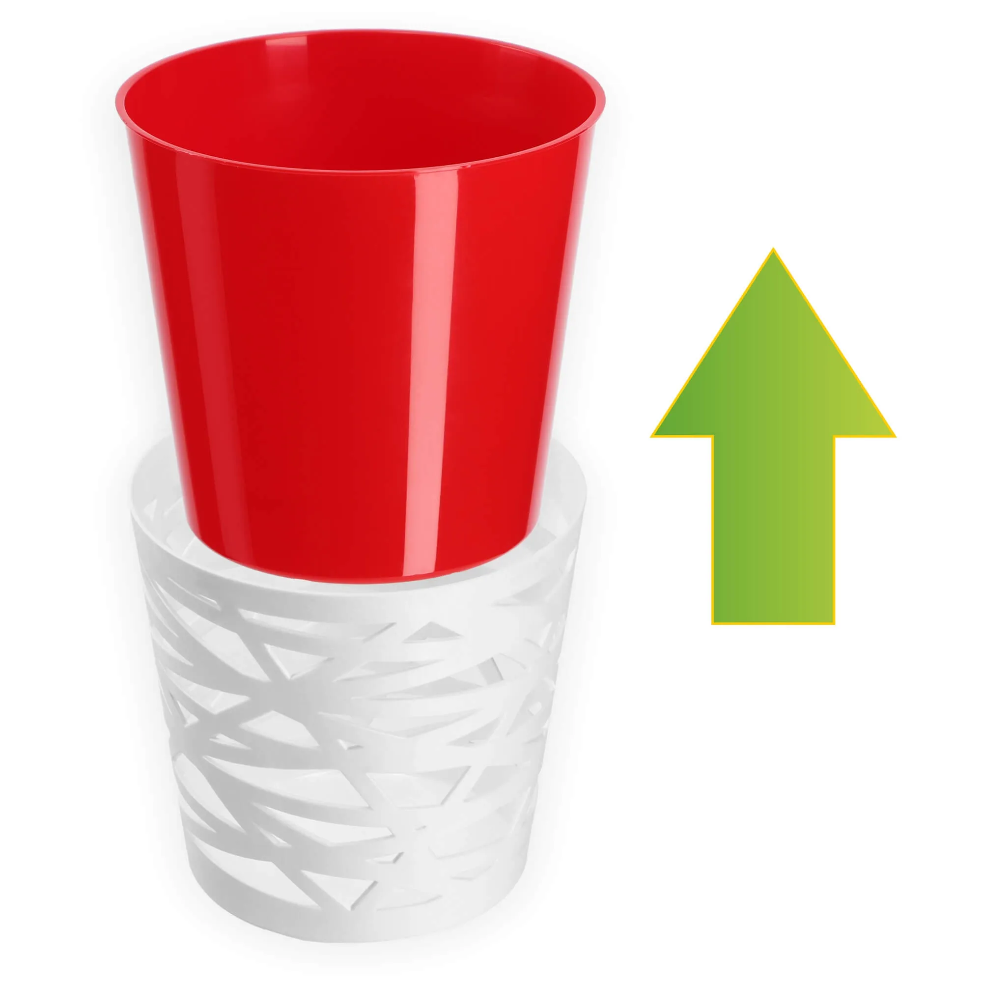 Rusio vazonas su įdėklu 17 cm