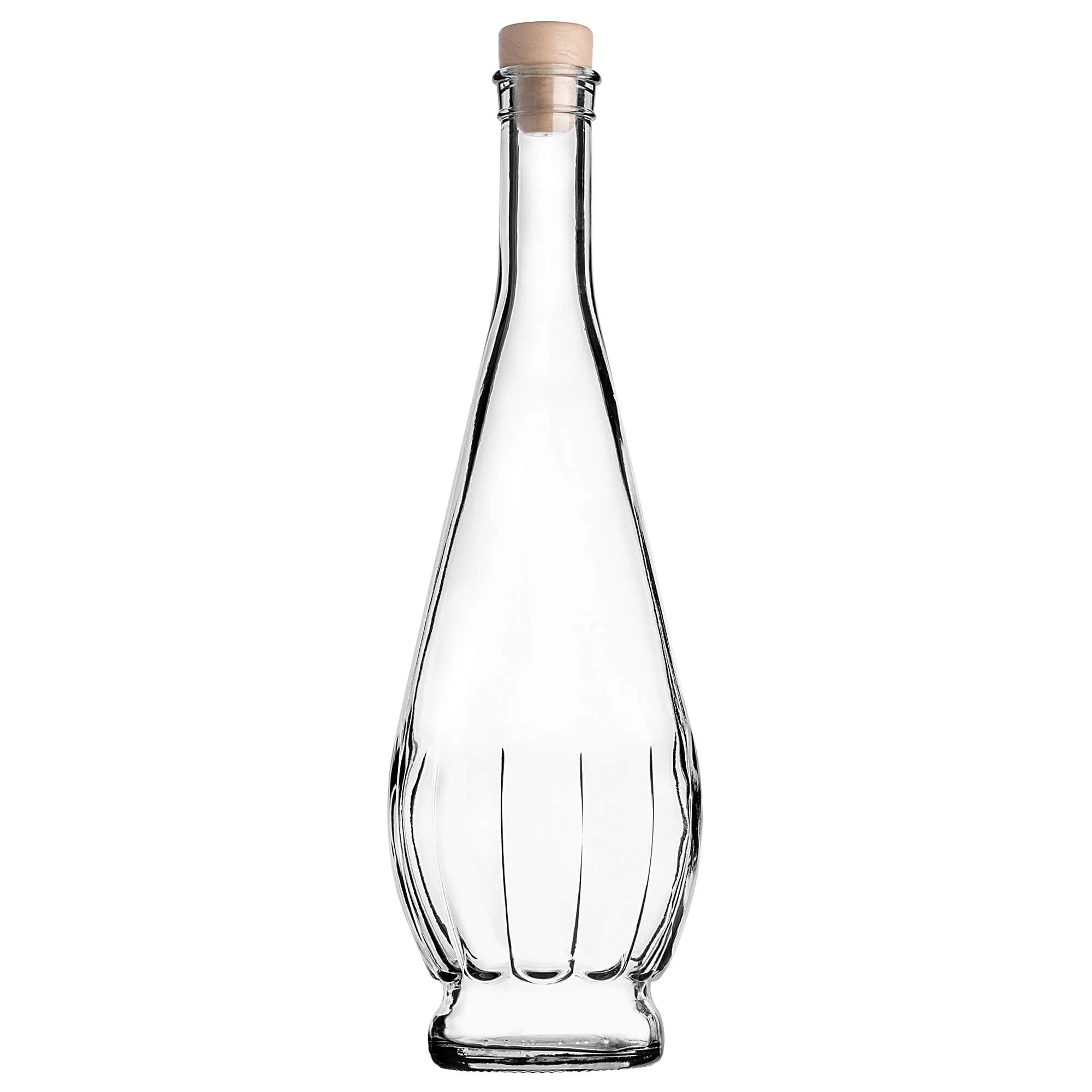 Cona stiklinis tinktūros buteliukas 750 ml su sintetiniu kamščiu 1 vnt.