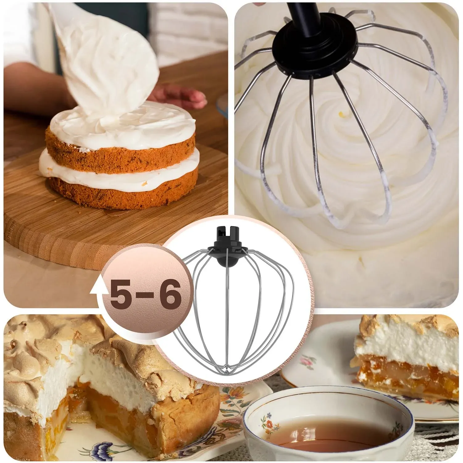 Berdsen 1400 W BD-756 3 viename planetinis maišytuvas maisto smulkintuvas 6 l - nuotrauka 1