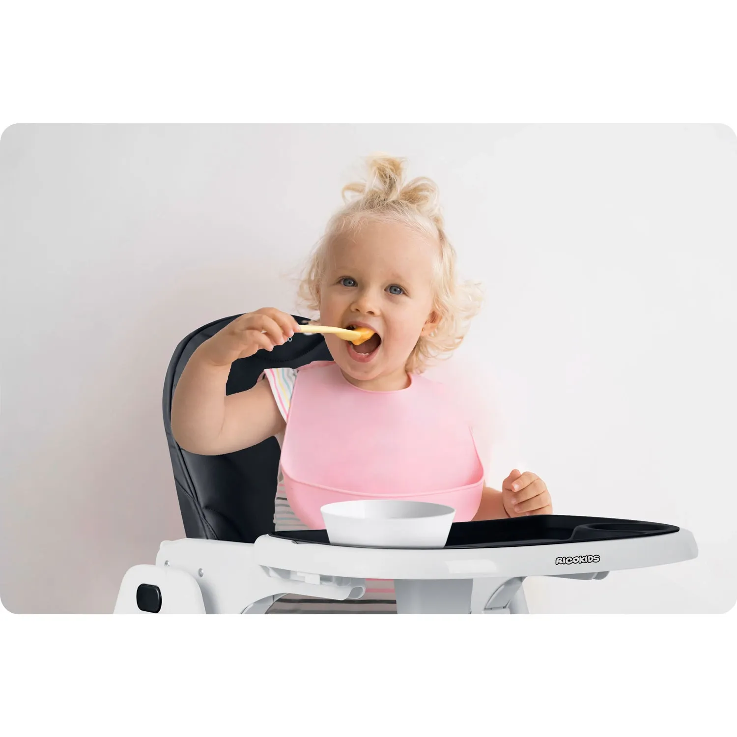 Ricokids Tulo maitinimo kėdutė, juoda - nuotrauka 1