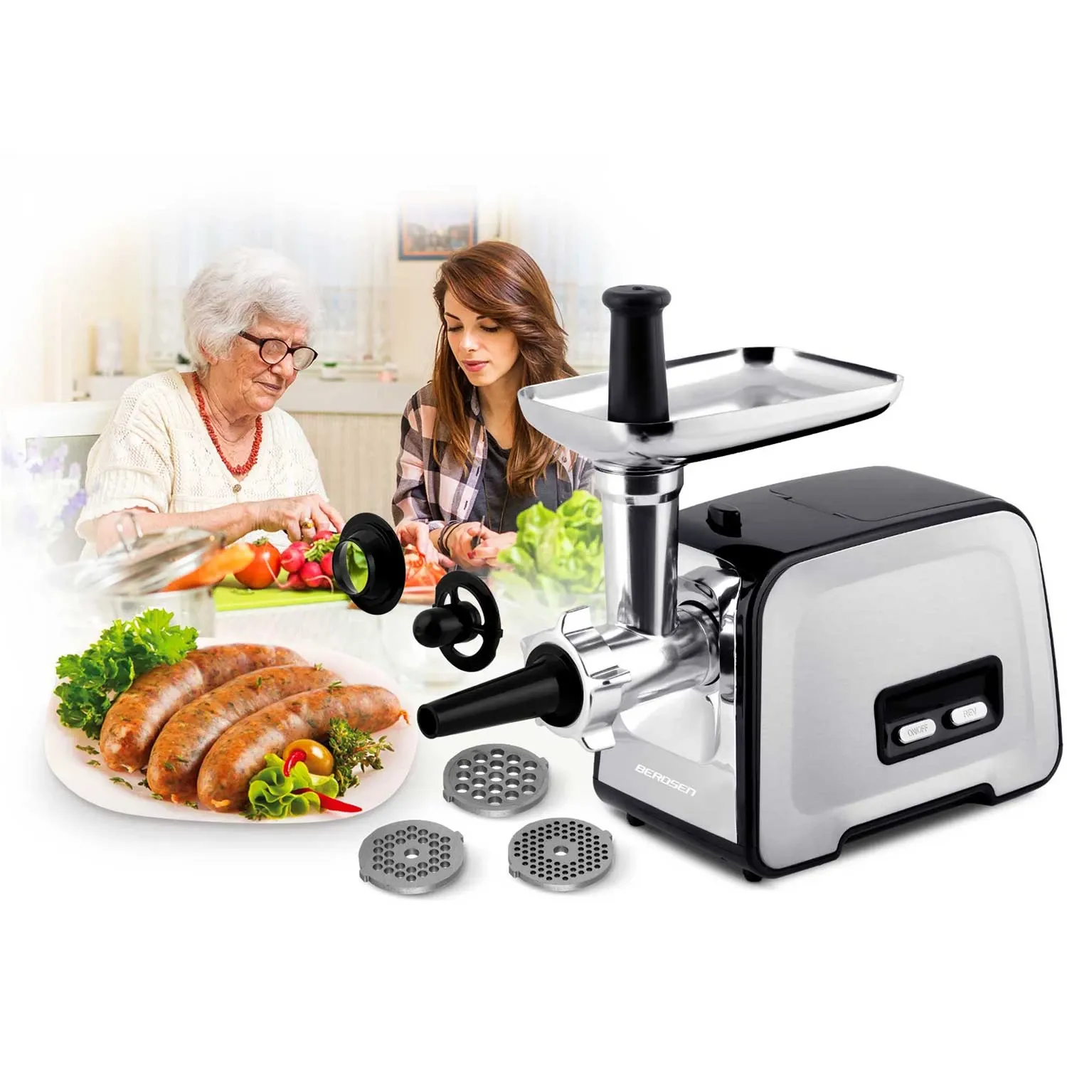 Mėsmalė BD-601B Berdsen 450/1200W - nuotrauka 1