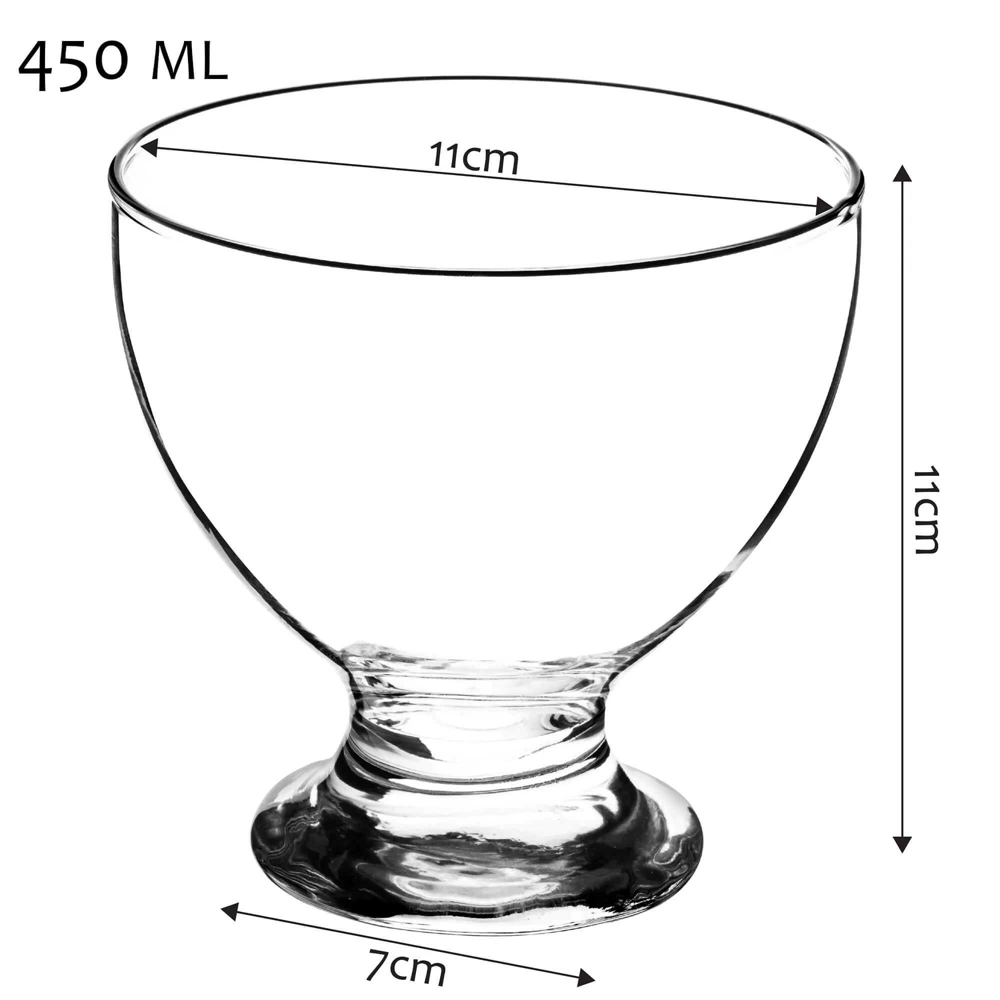 Galena ledų ir deserto indeliai 450 ml 6 vnt.