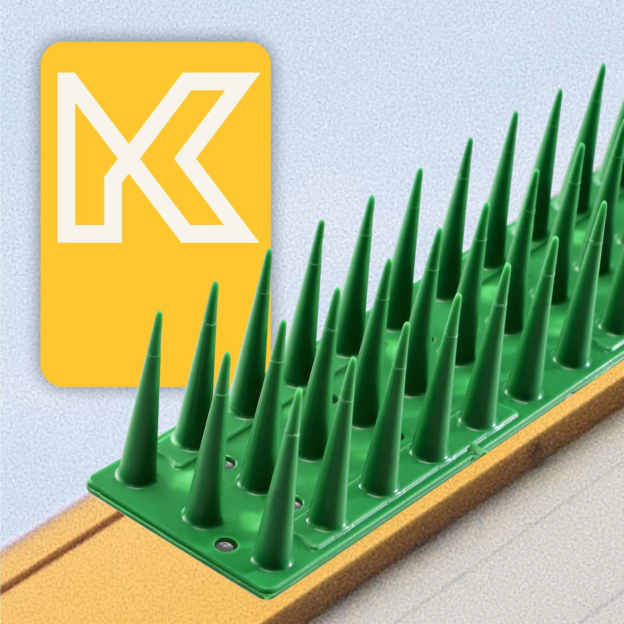 „Arcas“ plastikiniai paukščių apsaugos smaigai, žali, 12 vnt.