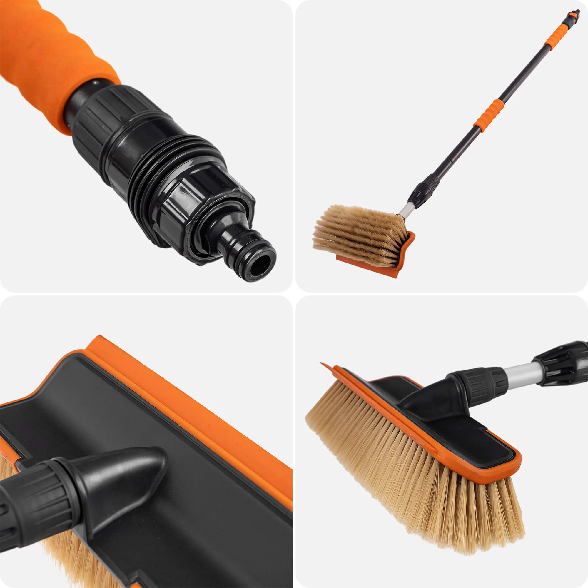 Antony plovimo šepetys su vožtuvu, 2 plokštumų, teleskopinis, 115-180 x 25 cm