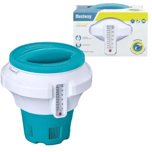 Didelis plūduras, „Bestway 58701“ baseino chemikalų dozatorius - nuotrauka 1