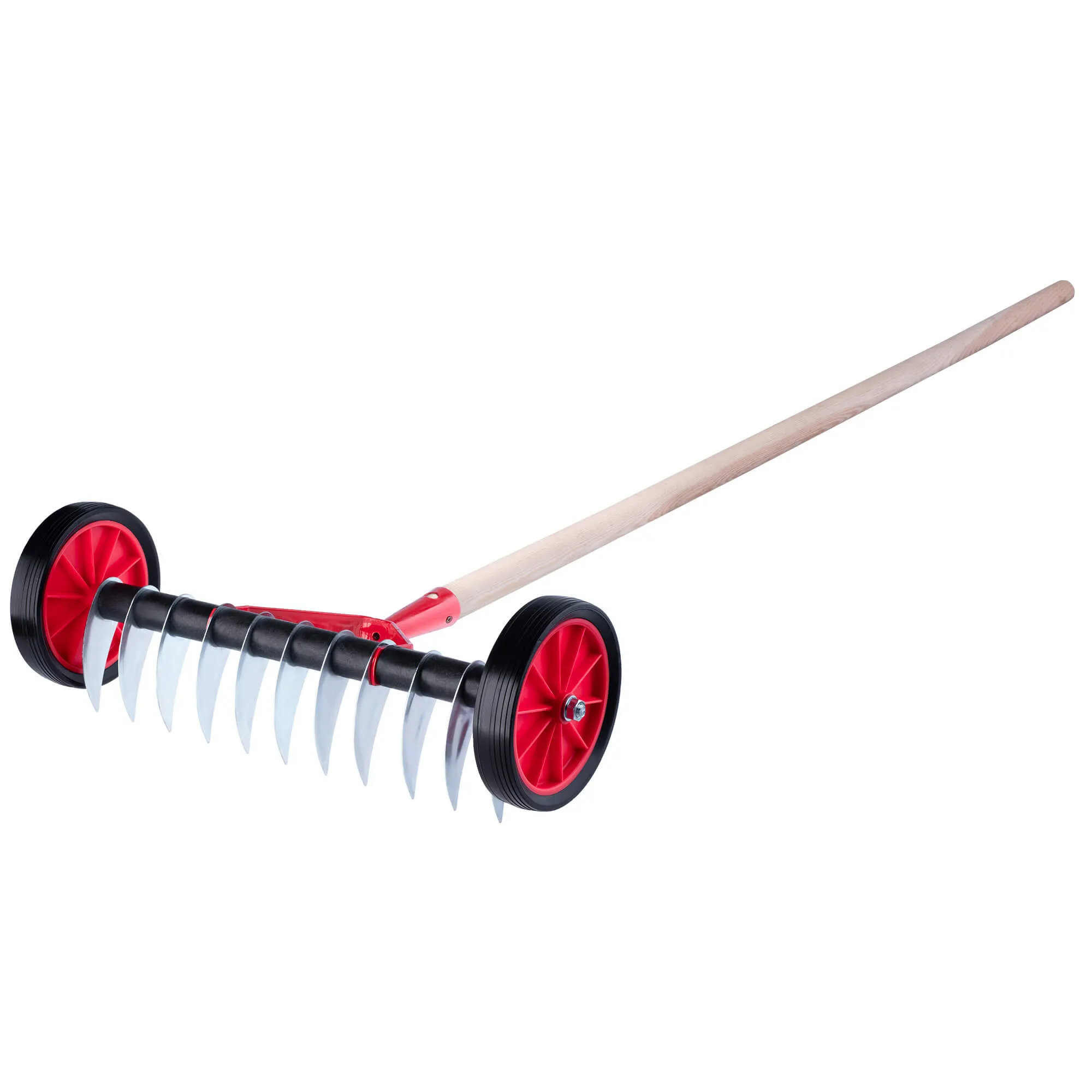 Cannai aeratorius ant ratų 148 x 43 cm, raudonas