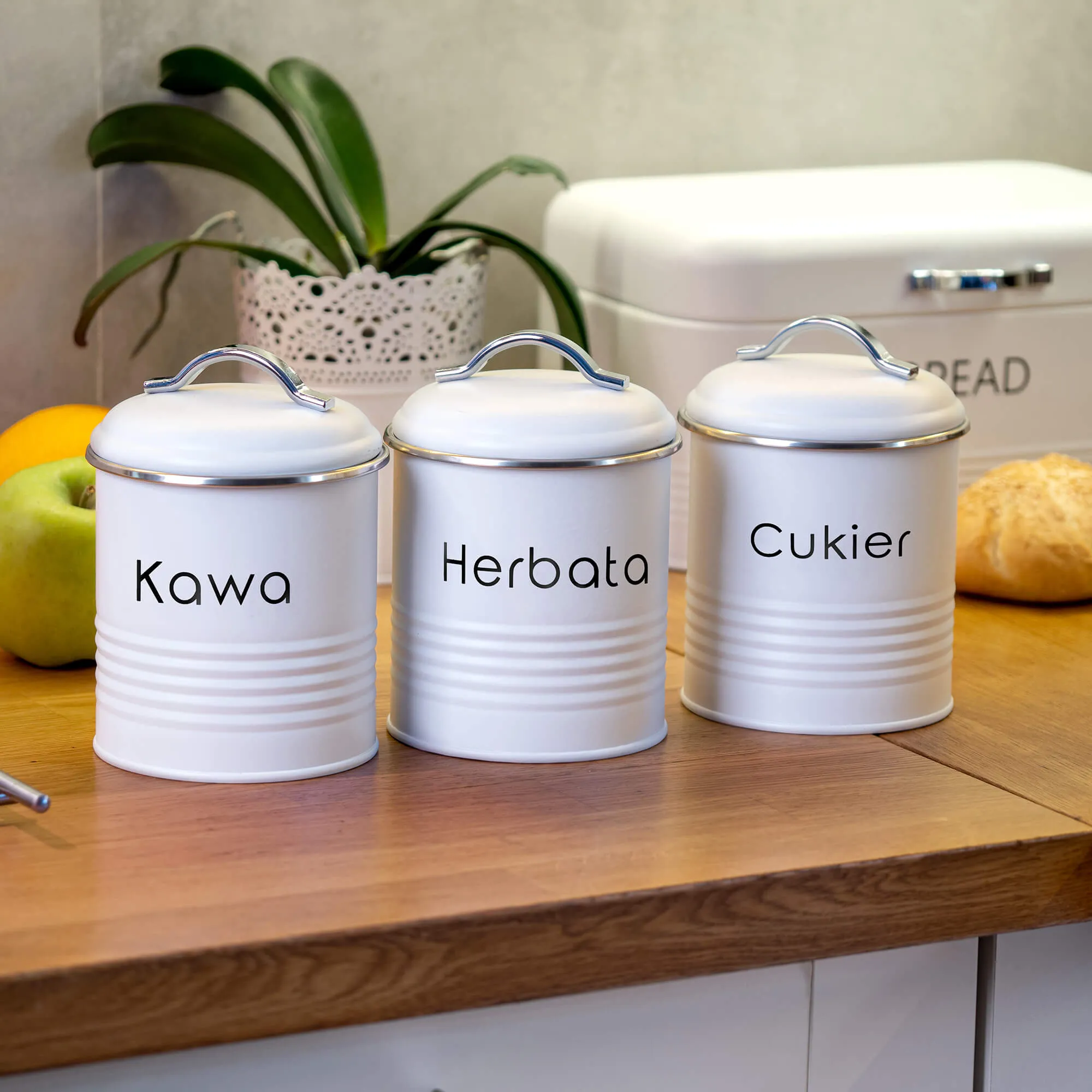 Apvalus cukraus indelis, baltas