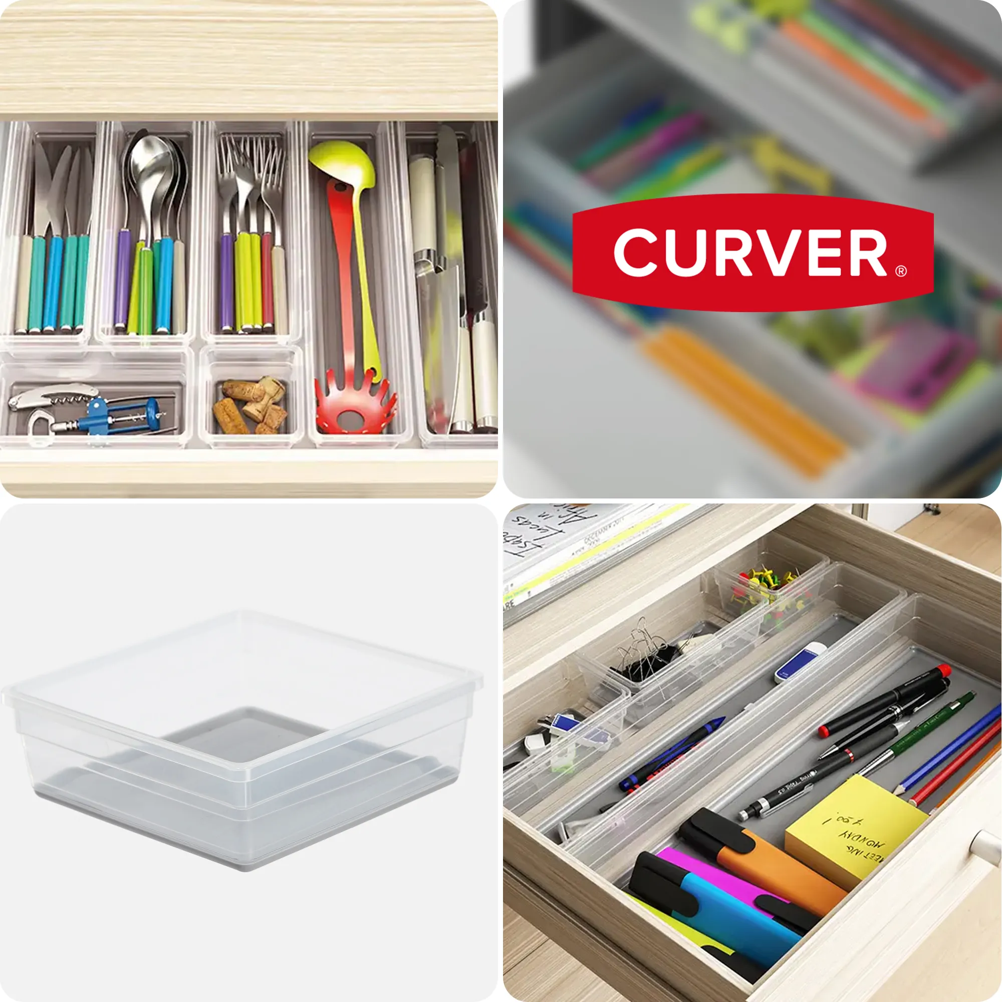 Curver Sistemo stalčių organizatorius 15 x 15 cm