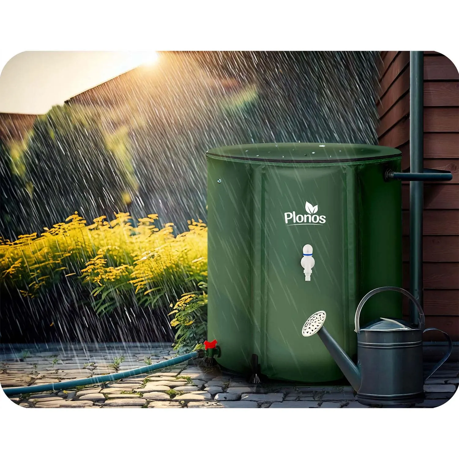 200 l lietaus vandens talpykla „Plonos PL-520“ - nuotrauka 1