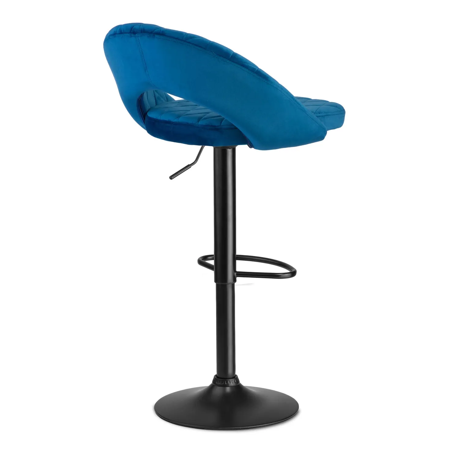 Meva mėlyna baro kėdė su atlošu - nuotrauka 1
