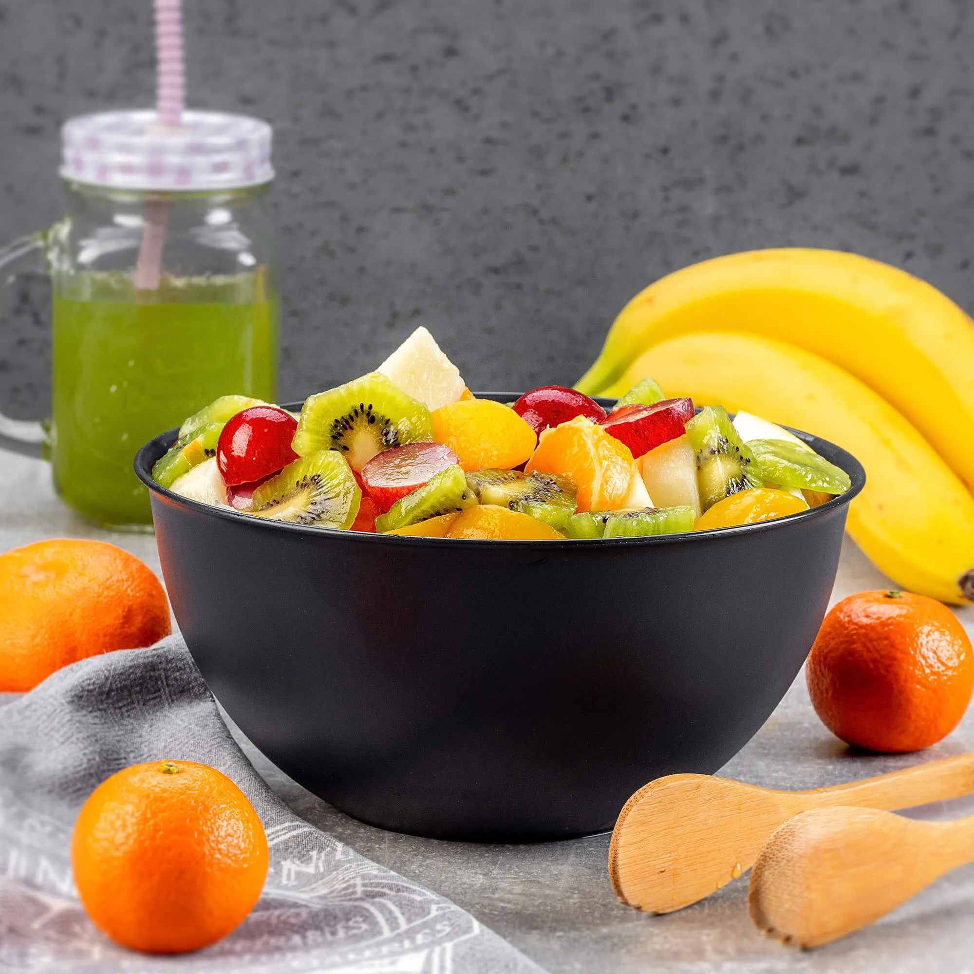 Musano 0,5 l plastikinis virtuvinis dubuo, antracito spalvos