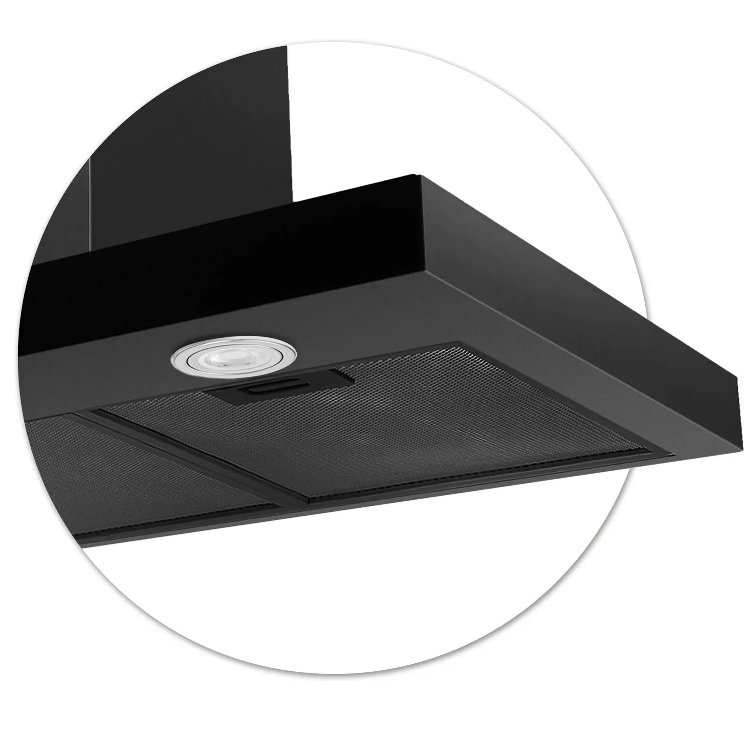 Berdsen BE-90S juodas 90 cm virtuvės gartraukis - nuotrauka 1