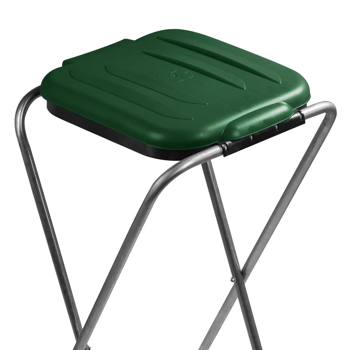 Bakel vienkartinių atliekų rūšiavimo maišų stovas, žalias