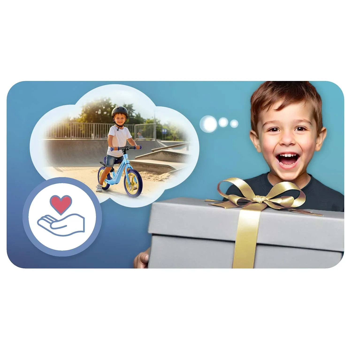 Ricokids FUNNU balansinis dviratis vaikams - nuotrauka 1