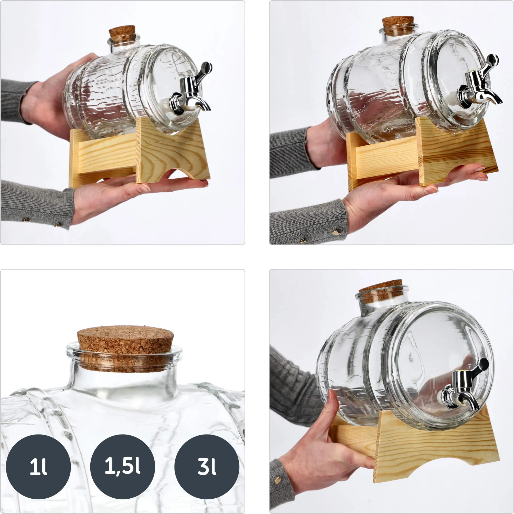 Alaus ir šaltų gėrimų statinė 1 l
