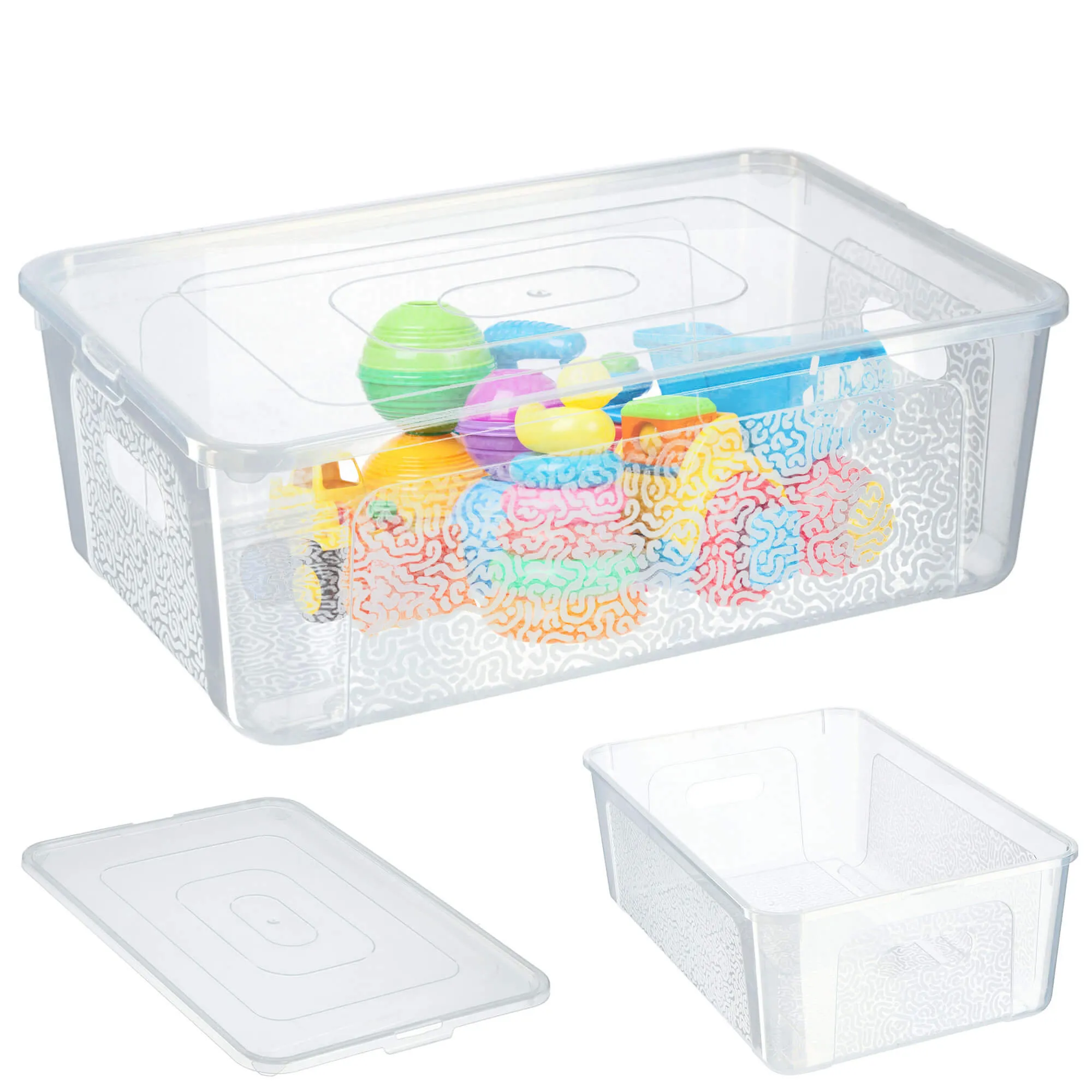 Dozza 11 laikymo indas su dangteliu, bespalvis