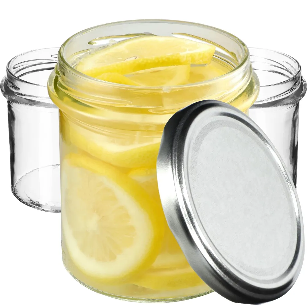 Avila konservavimo stiklainiai 350 ml, 20 vnt., 82 mm + sidabriniai dangteliai