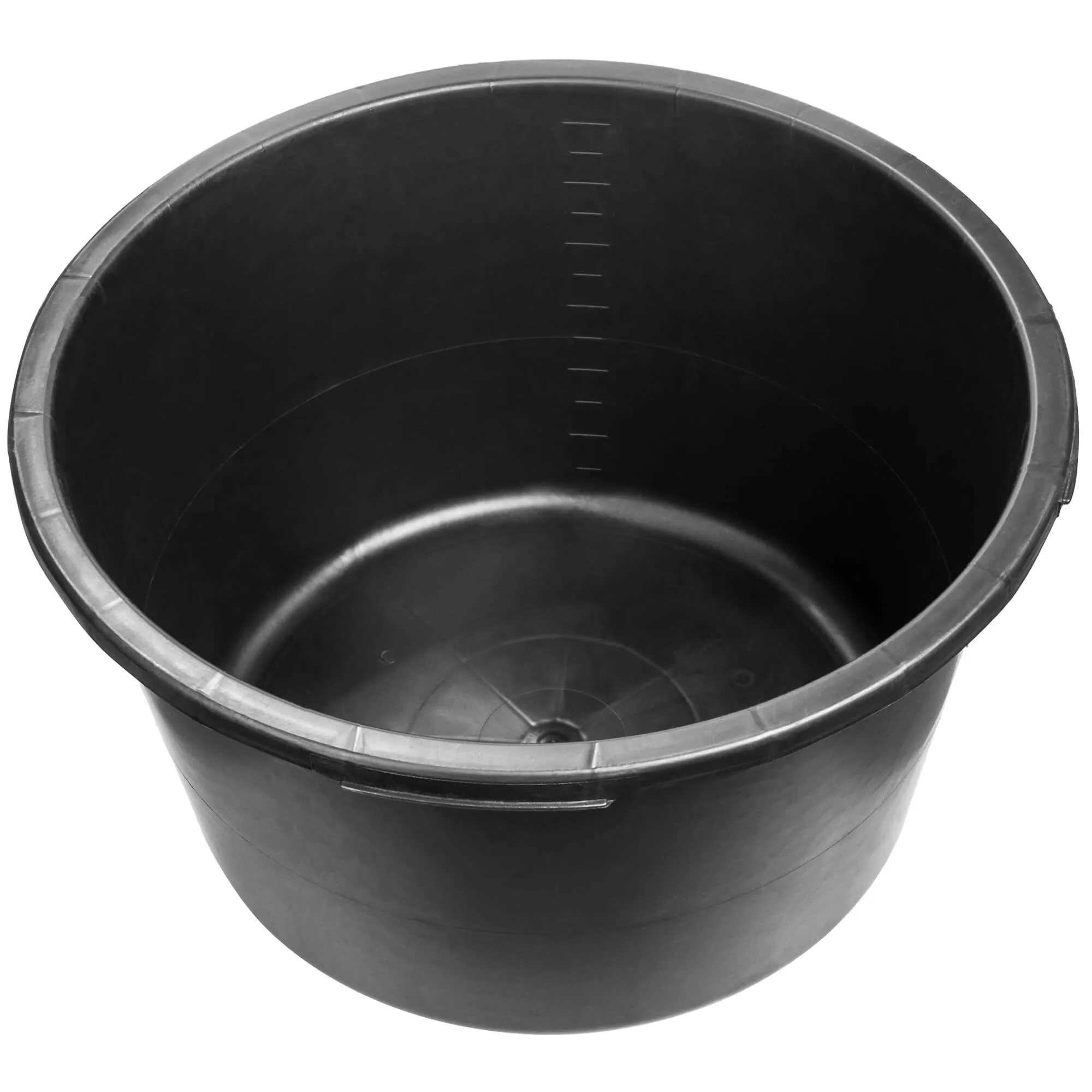 Apvalus statybinis konteineris 65 l, juodas