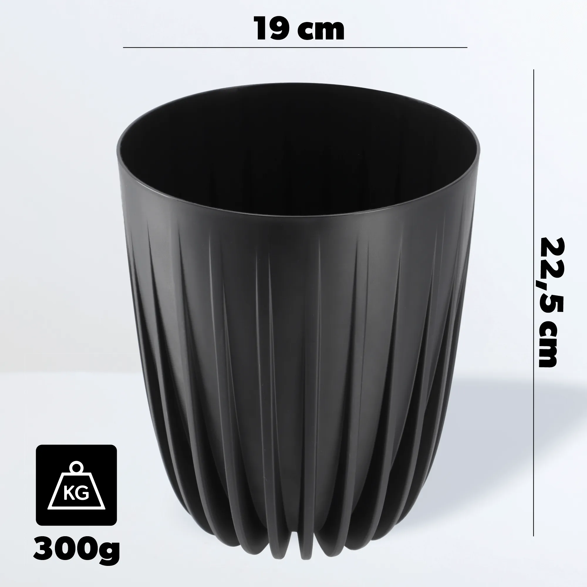 Costa ekologiškas vazonas su įdėklu 19 cm
