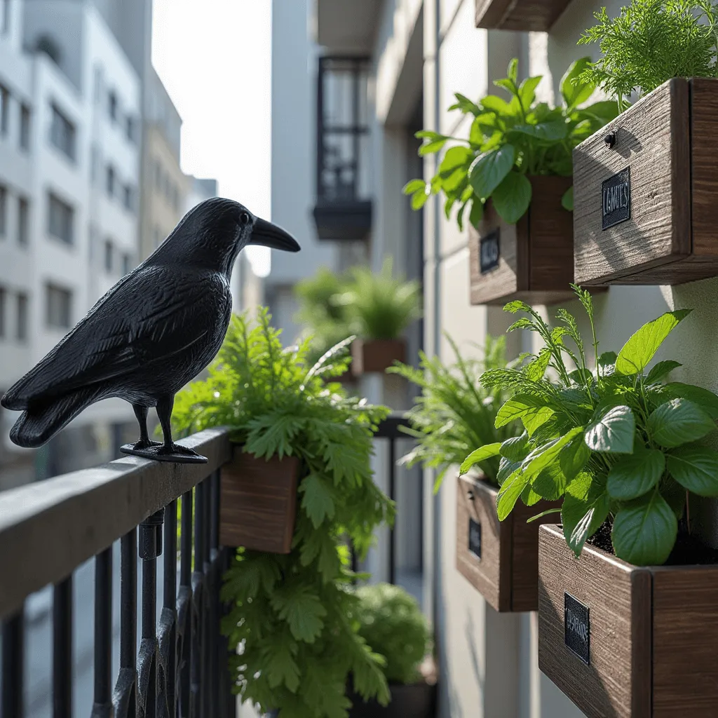 Paukščių baidyklė „Black Raven Krokom“, juoda, 2 vnt.