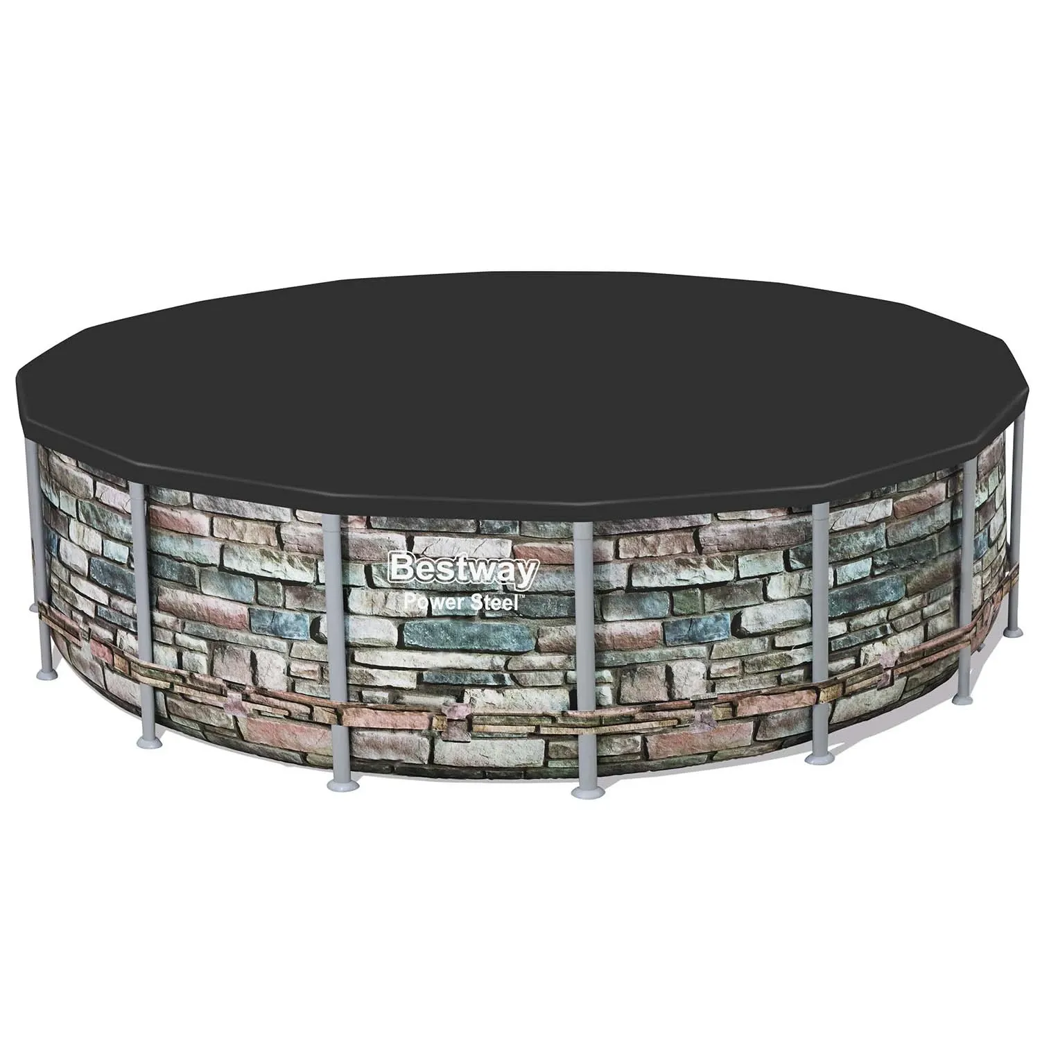 Karkasinis sodo baseinas 488 x 122 cm 18 viename „Bestway 56966“ - nuotrauka 1