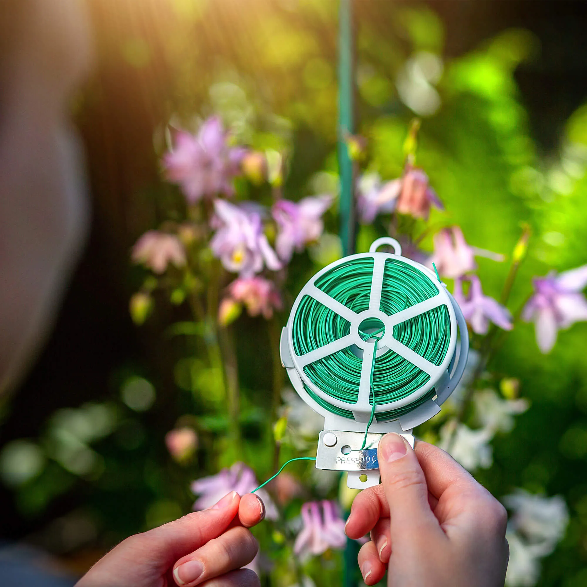 Doumis PVC sodo viela su augalų pjaustytuvu, 50 m