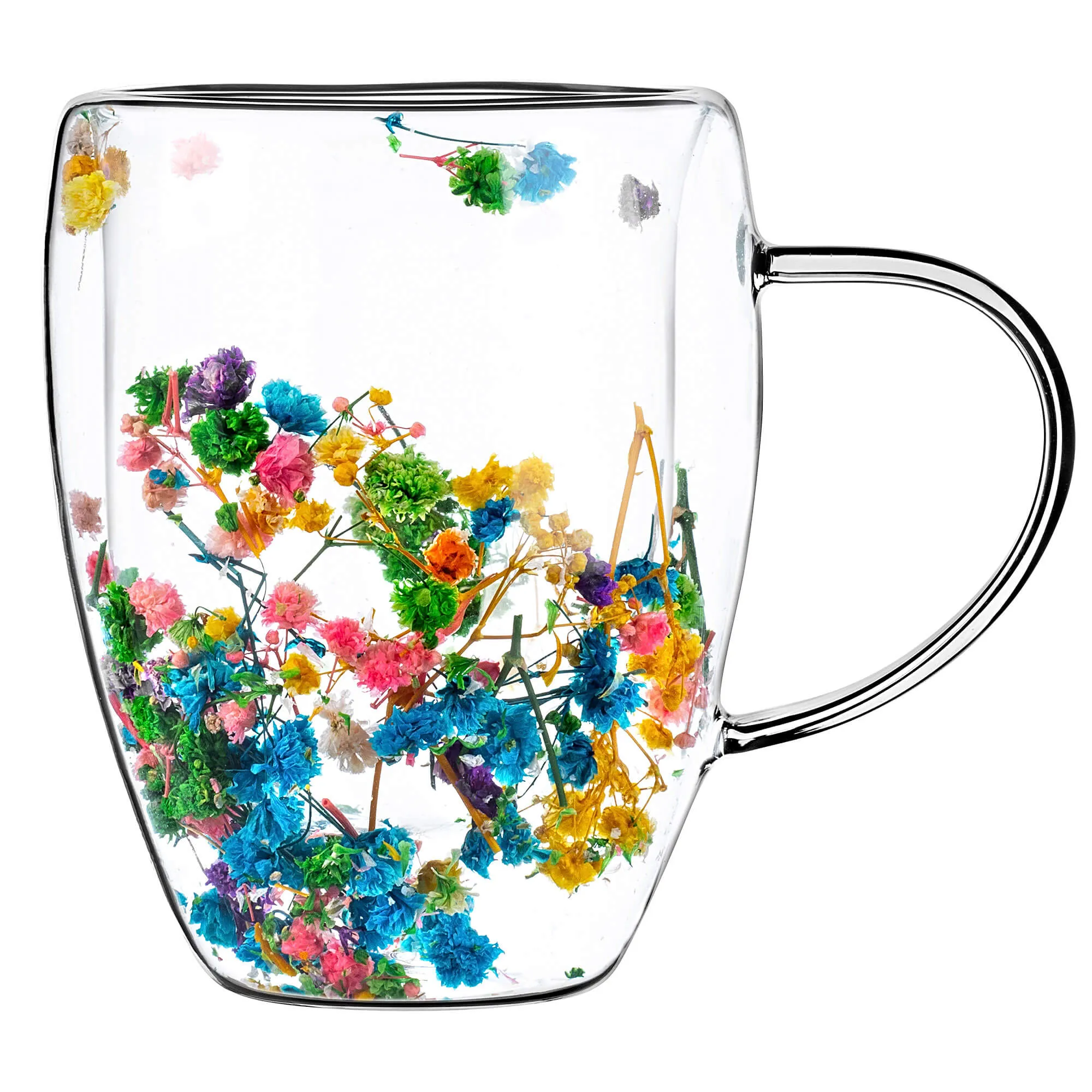 Terminis puodelis su gėlių motyvu „Riga“ 350 ml, daugiaspalvis, 1 vnt.