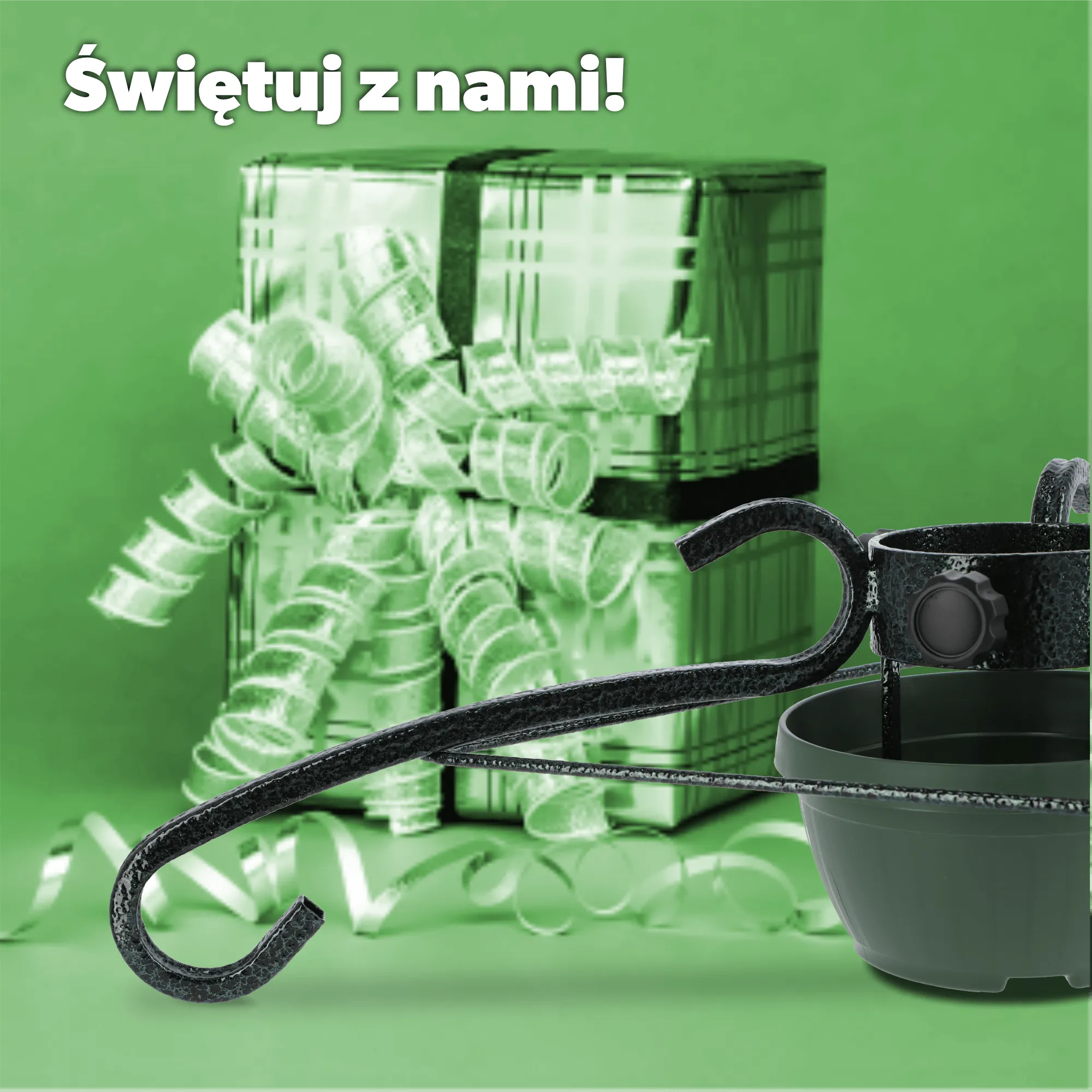 Plieninis Kalėdų eglutės stovas 59 cm žalias