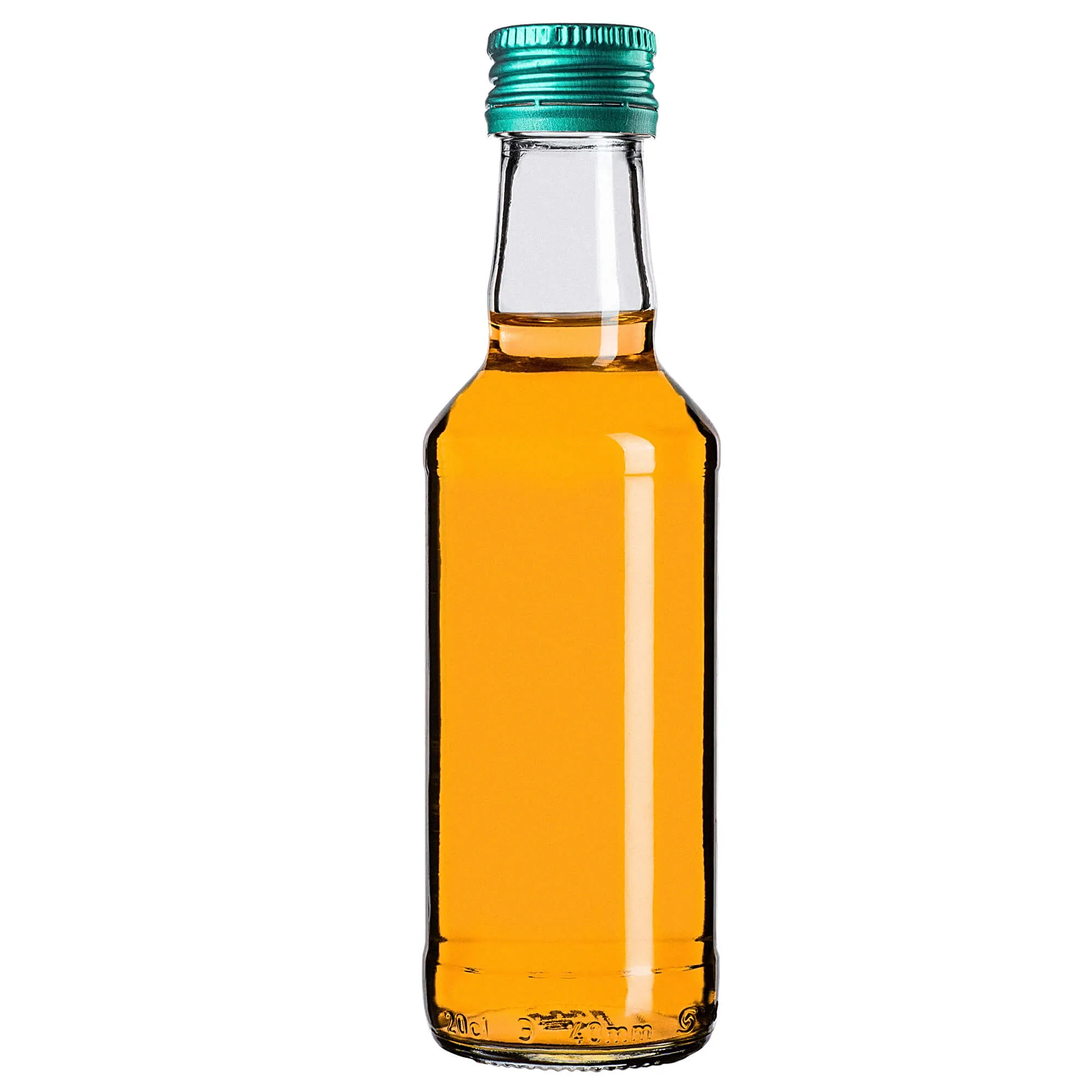 Monopol stiklinis butelis 200 ml su žaliu dangteliu 50 vnt.