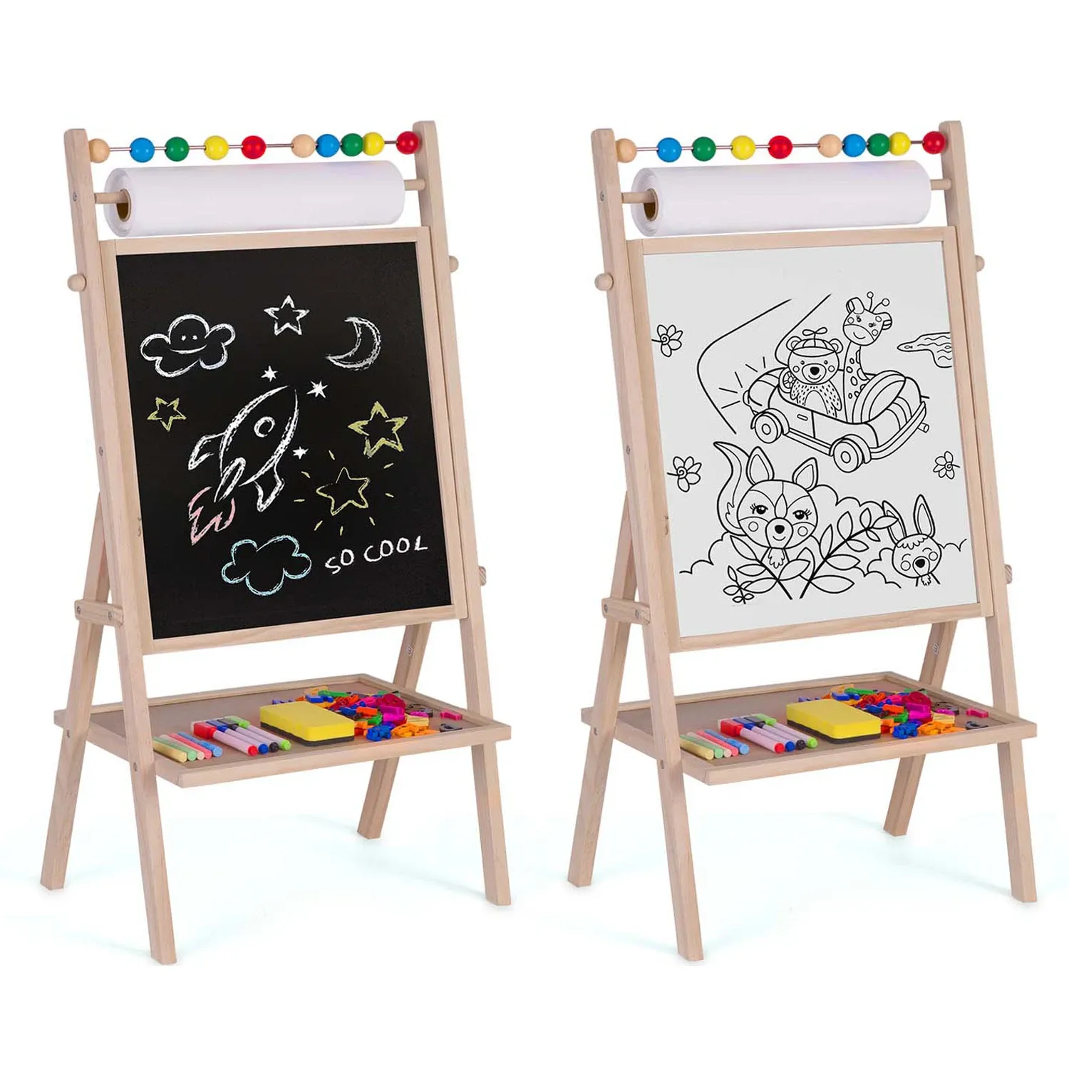 „Ricokids“ magnetinė kreidinė lenta, besisukanti - nuotrauka 1