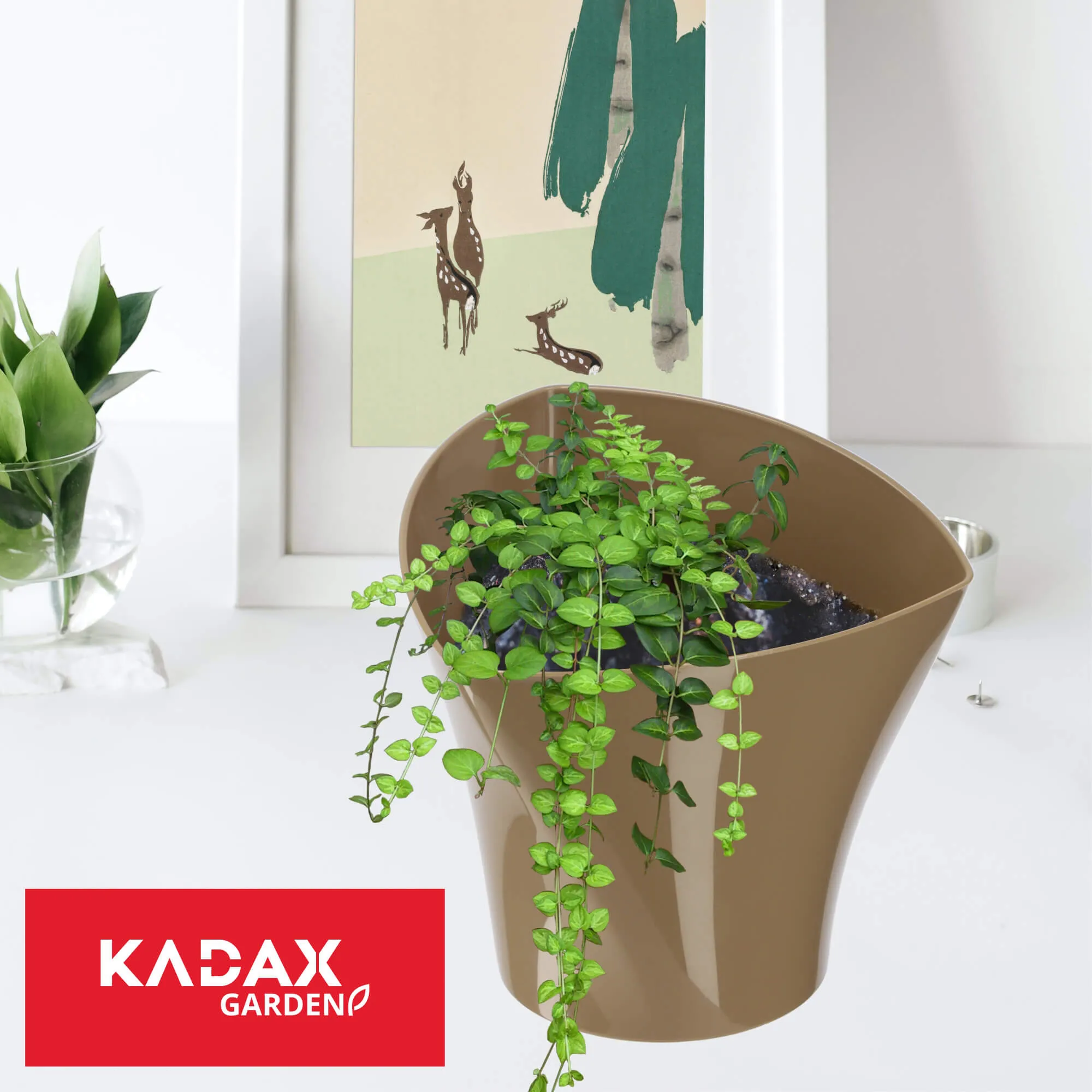 Asimetriškas gėlių vazonas 19 cm