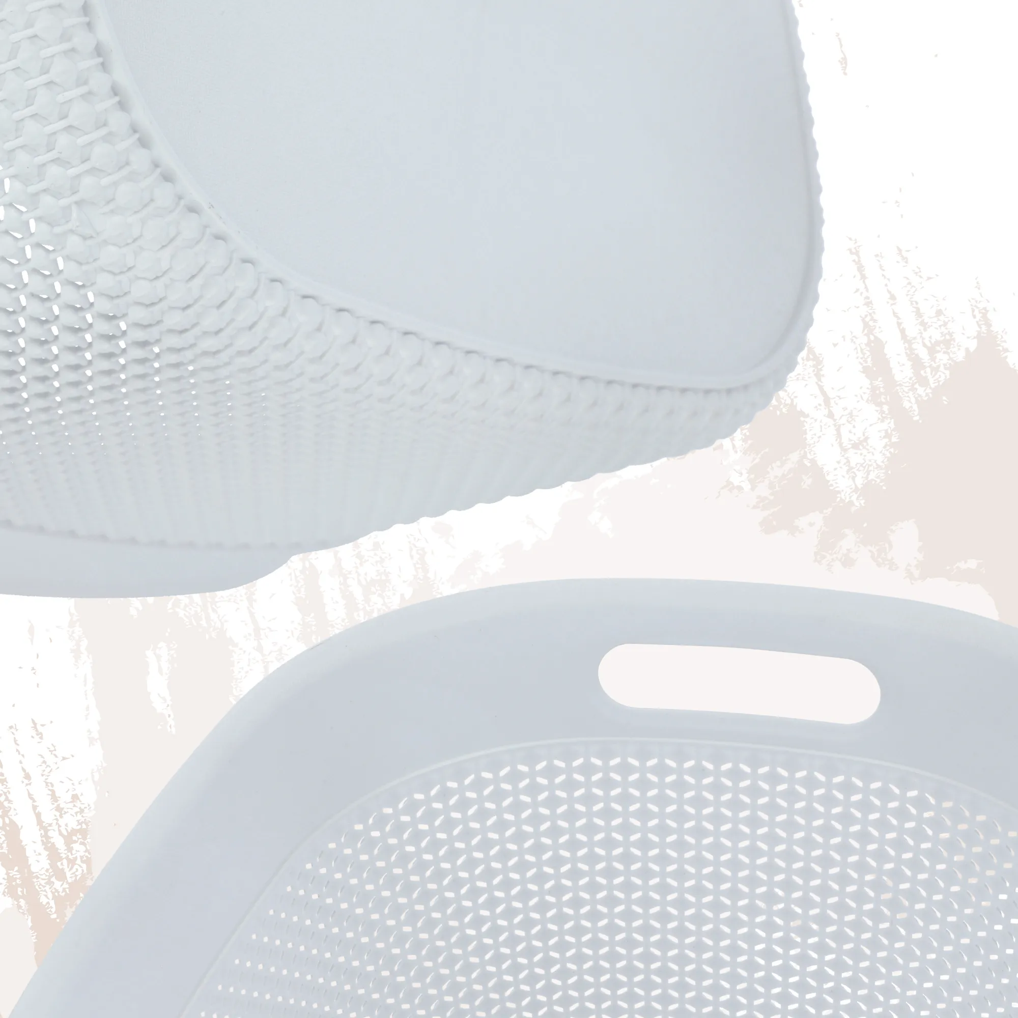 Stačiakampis krepšys 18 l Curver Filo perdirbtas, baltas