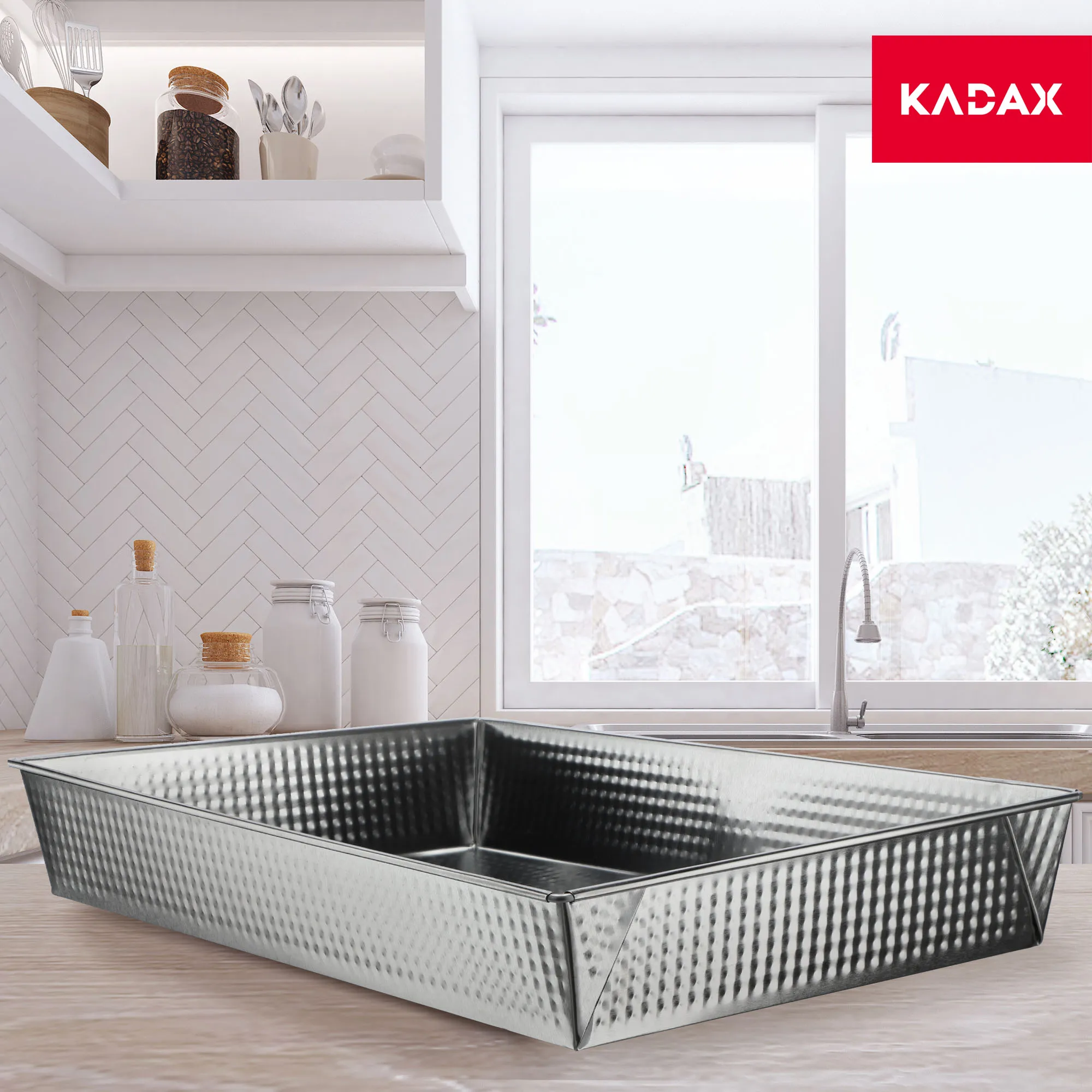 Imperia kepimo forma 40 x 25 cm, sidabrinė